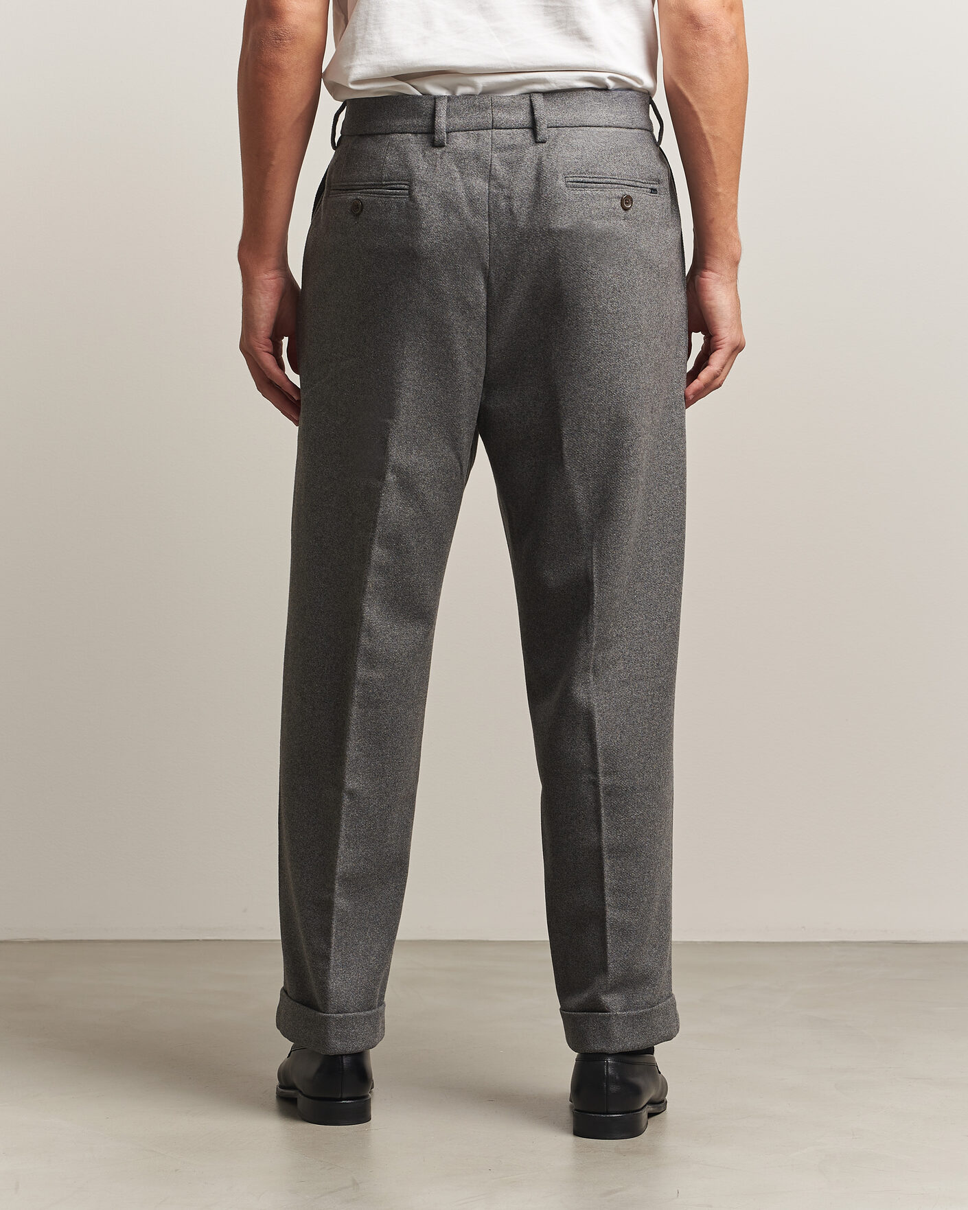 Hombres | Pantalones | Polo Ralph Lauren | Flanell Blend Straight Fit Pants Medium Grey