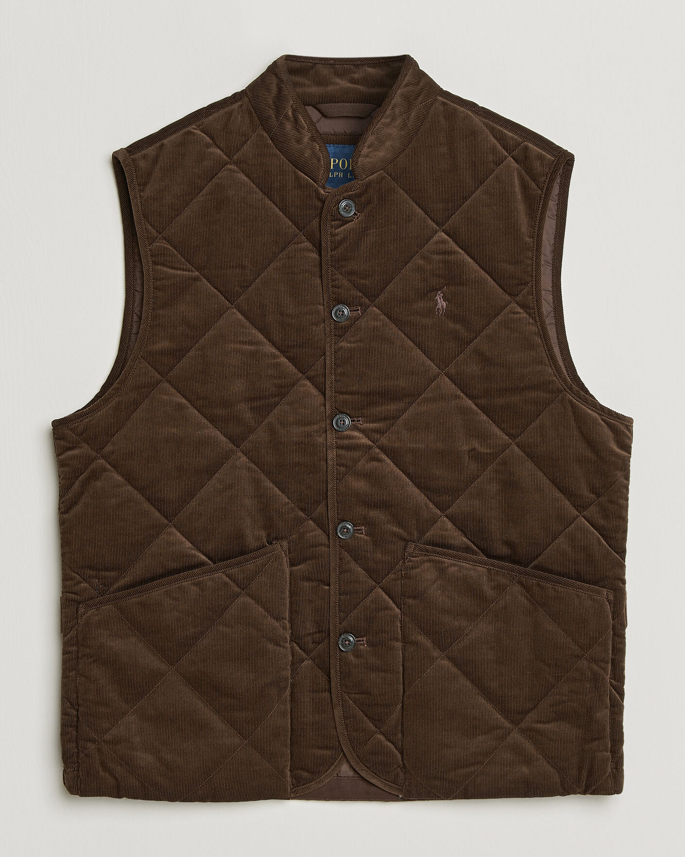 Hombres | Chalecos | Polo Ralph Lauren | Quilted Corduroy Vest Cooper Brown