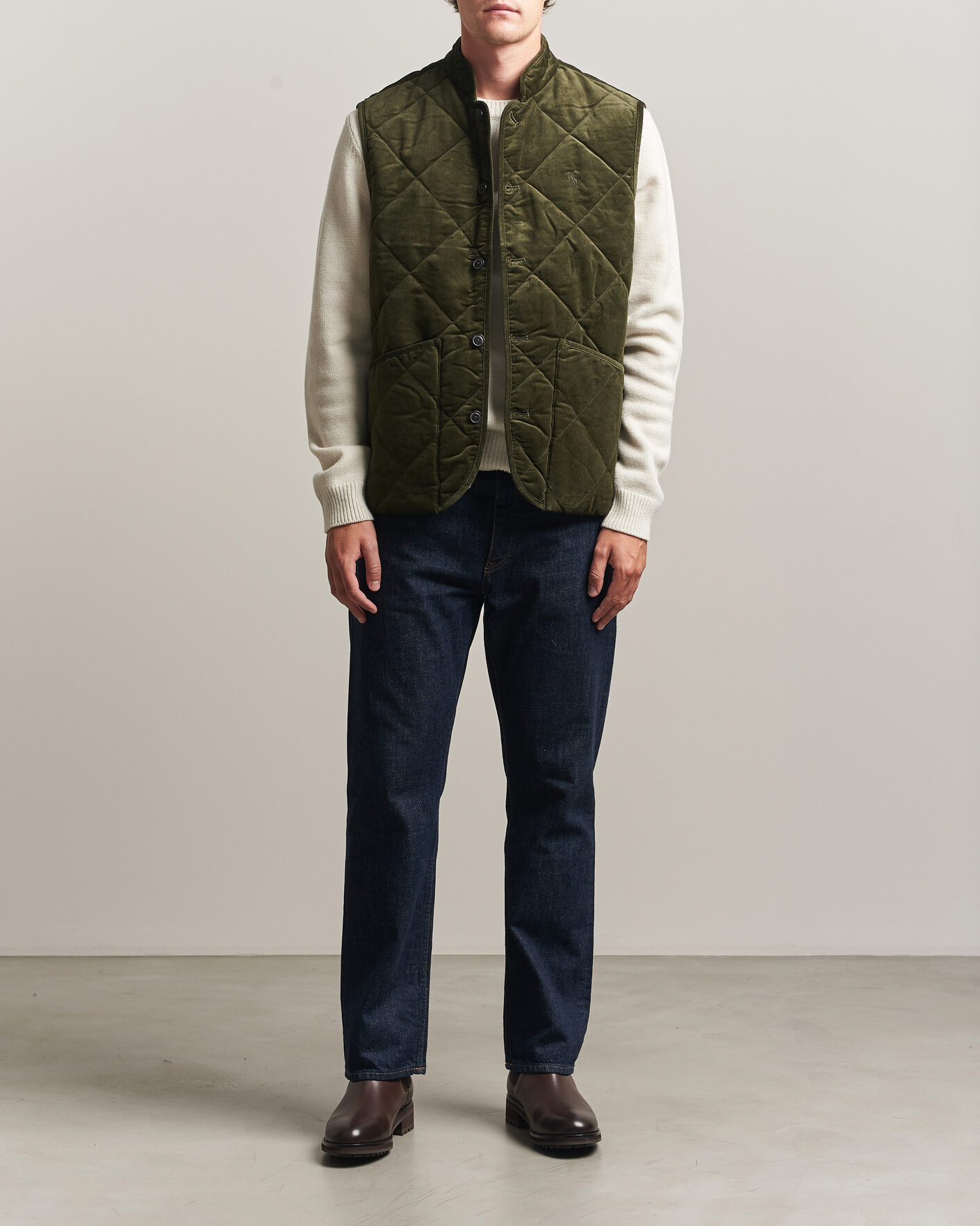 Hombres | Chalecos | Polo Ralph Lauren | Quilted Corduroy Vest Company Olive