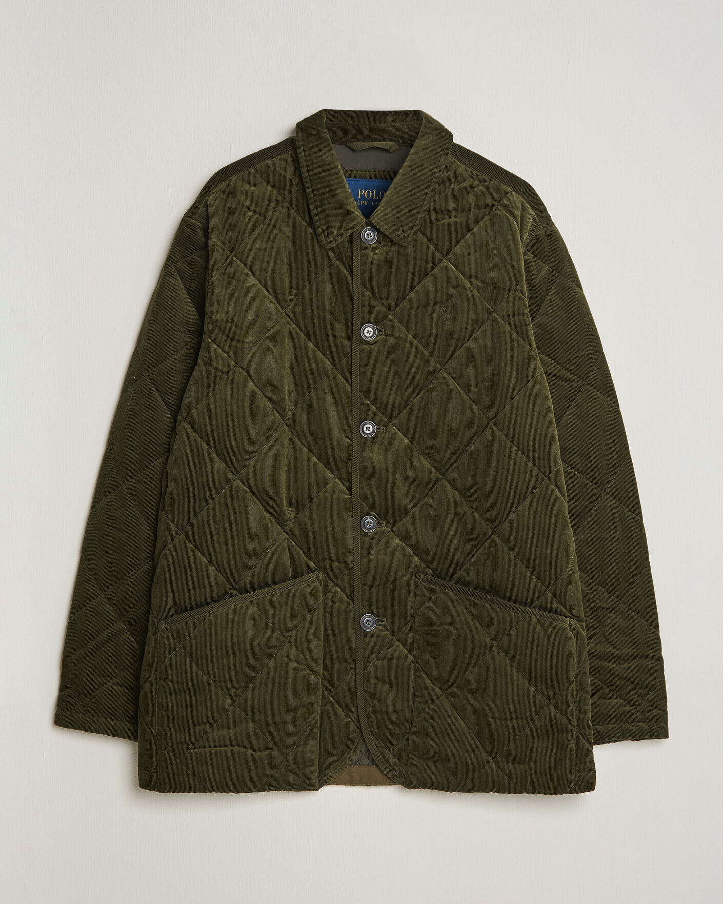 Hombres | Abrigos y chaquetas | Polo Ralph Lauren | Quilted Corduroy Car Coat Company Olive