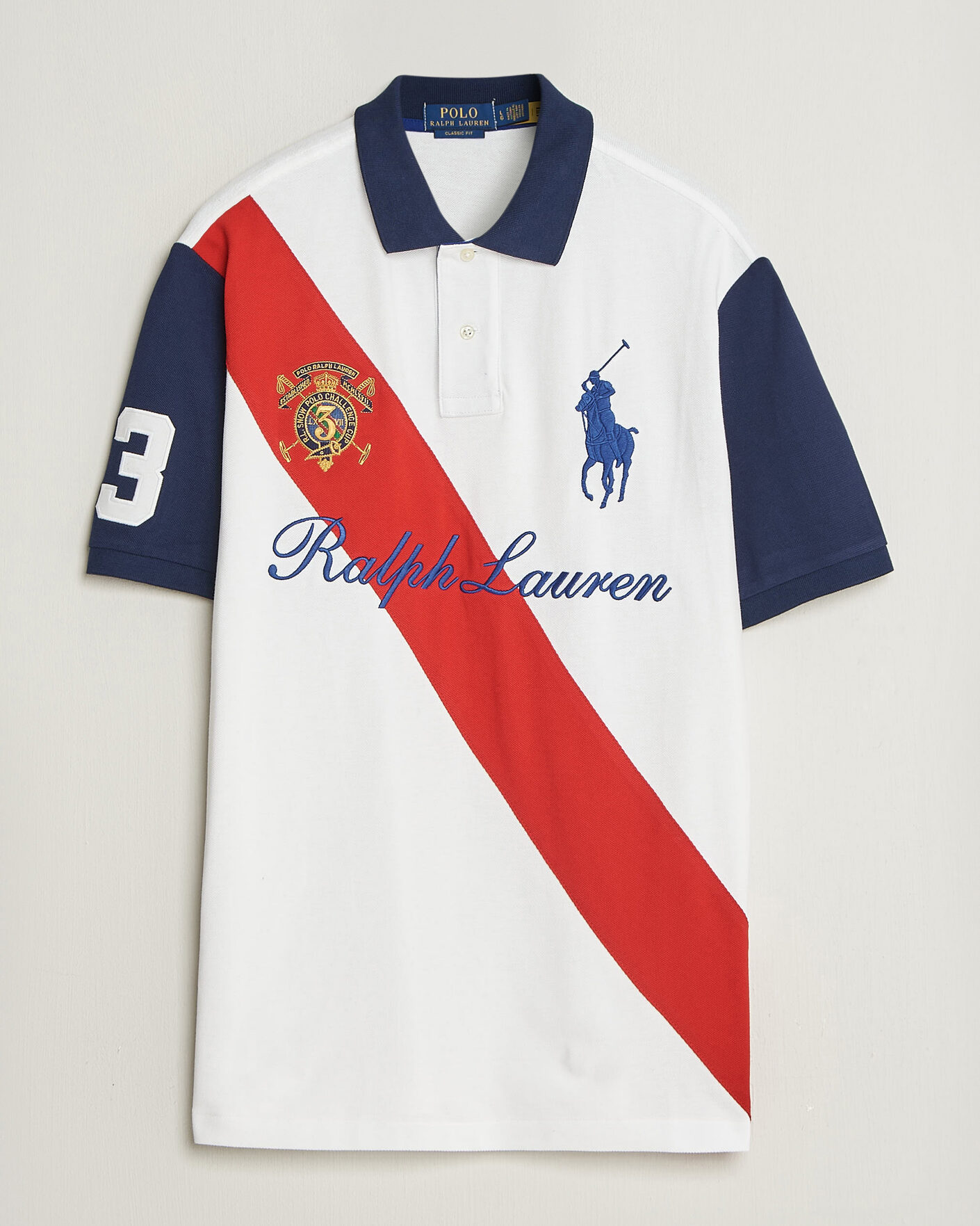 Hombres | Polos | Polo Ralph Lauren | Classic Fit Diagonal Stripe Polo White