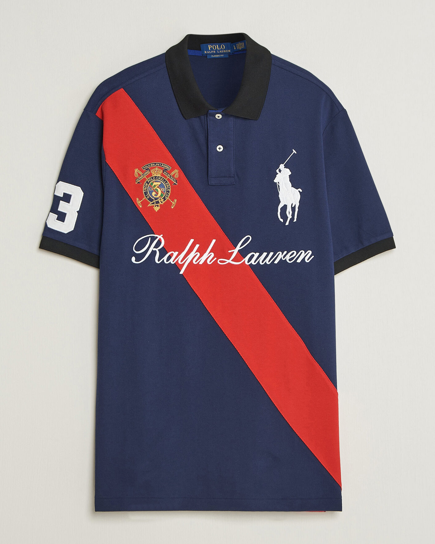 Hombres | Polos | Polo Ralph Lauren | Classic Fit Diagonal Stripe Polo Newport Navy