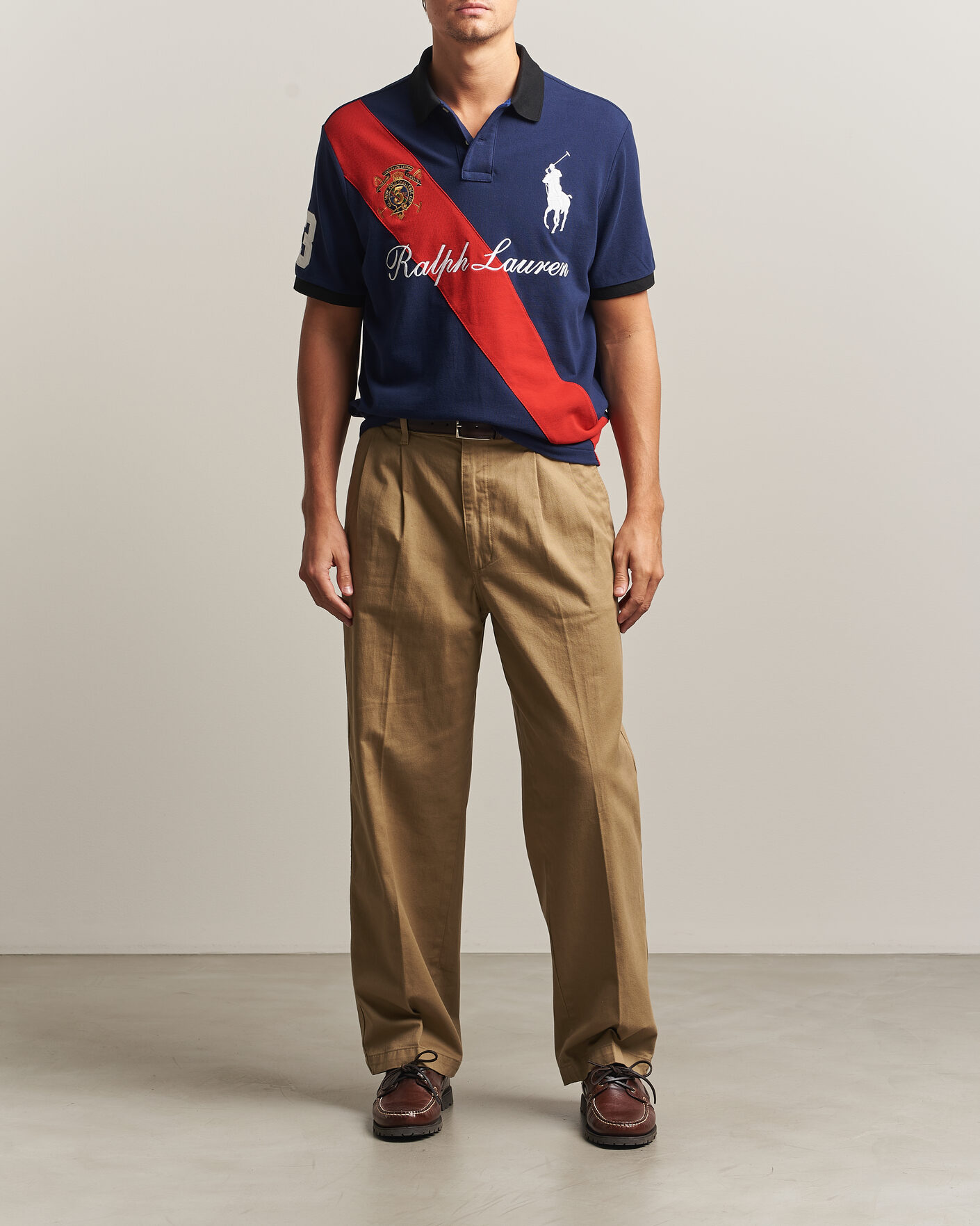 Hombres | Polos | Polo Ralph Lauren | Classic Fit Diagonal Stripe Polo Newport Navy
