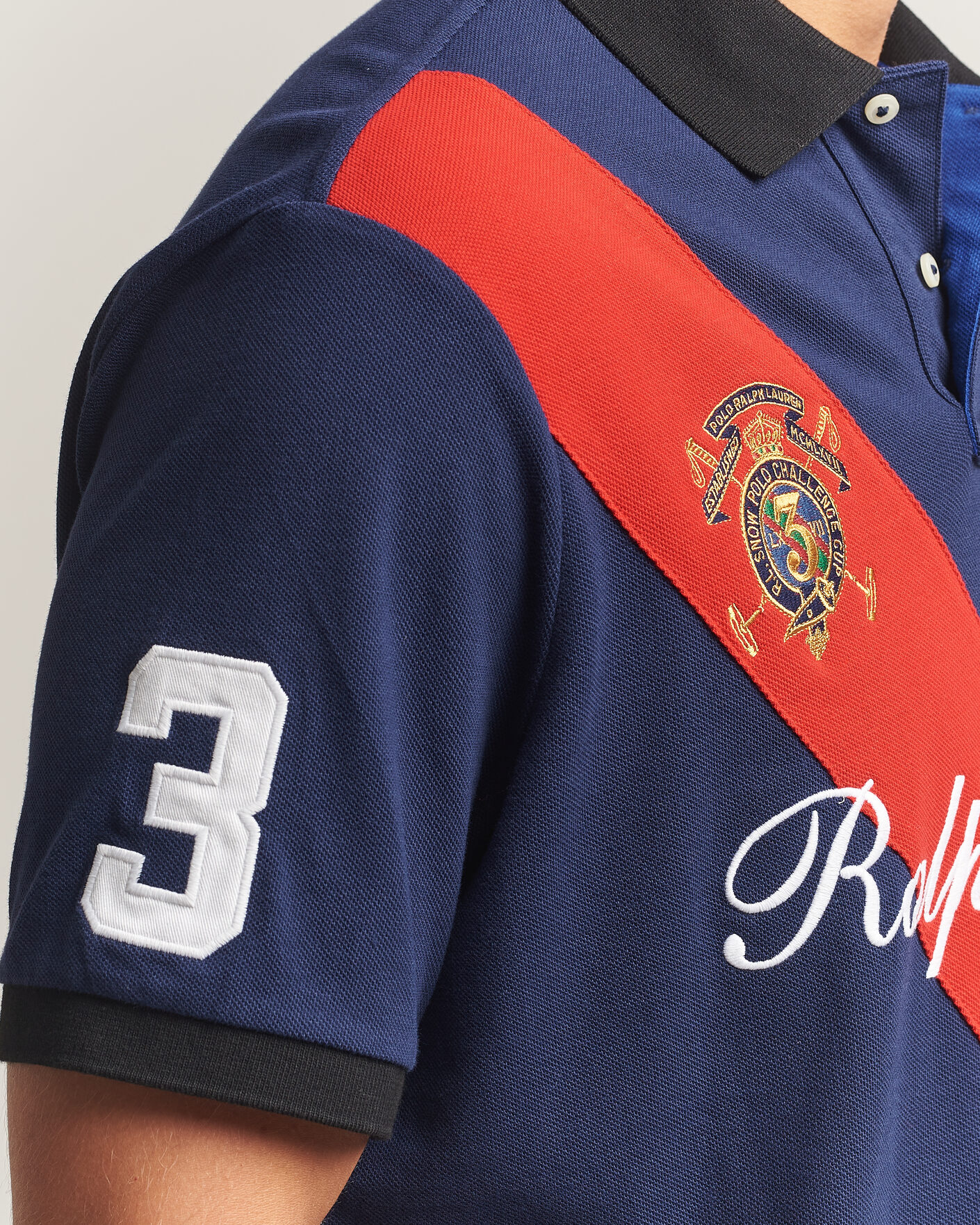 Hombres | Polos | Polo Ralph Lauren | Classic Fit Diagonal Stripe Polo Newport Navy
