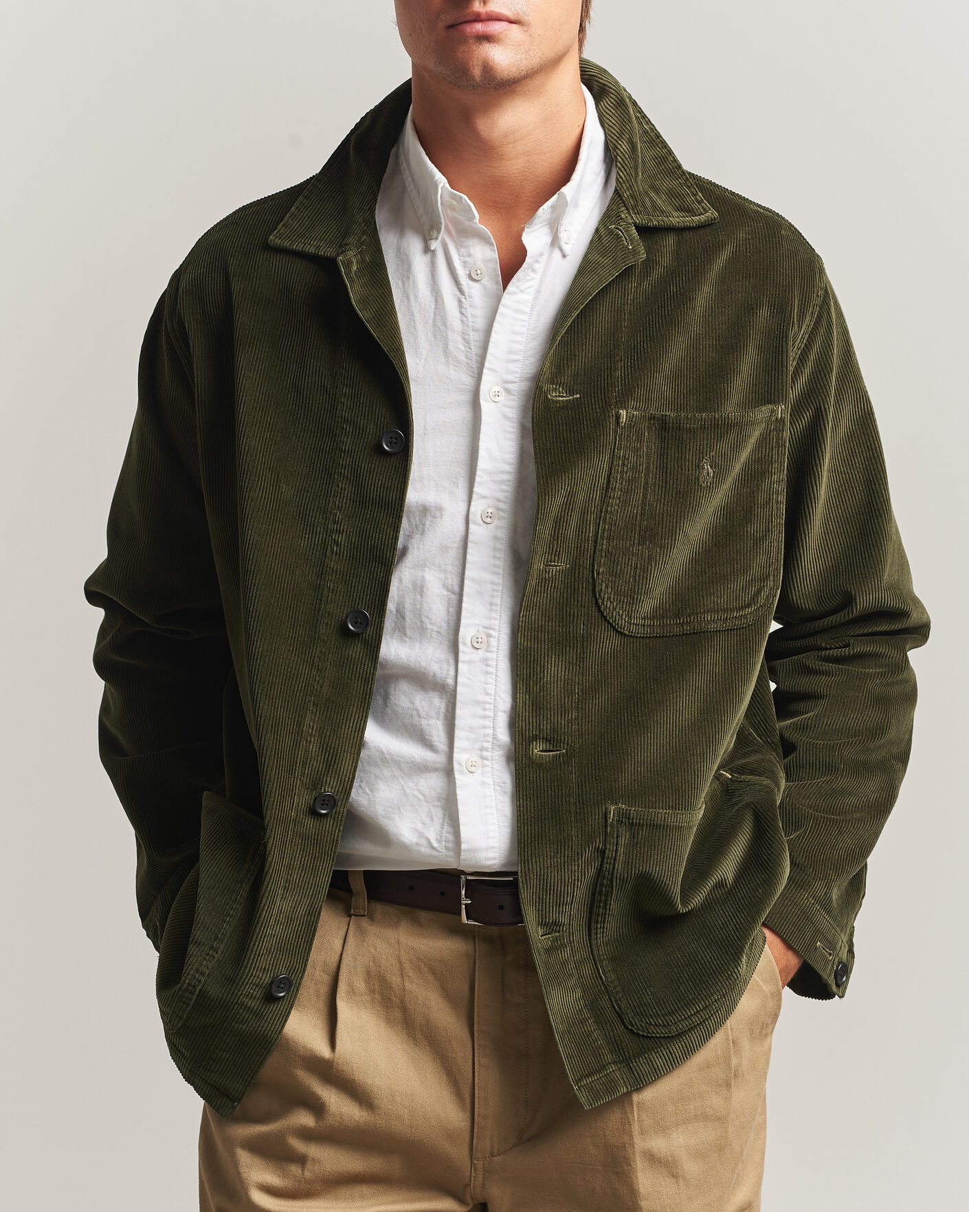Hombres | Camisas | Polo Ralph Lauren | Corduroy Overshirt Company Olive