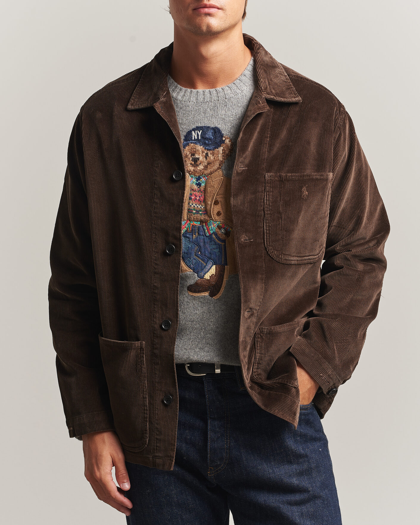 Hombres | Camisas | Polo Ralph Lauren | Corduroy Overshirt Nutmeg Brown