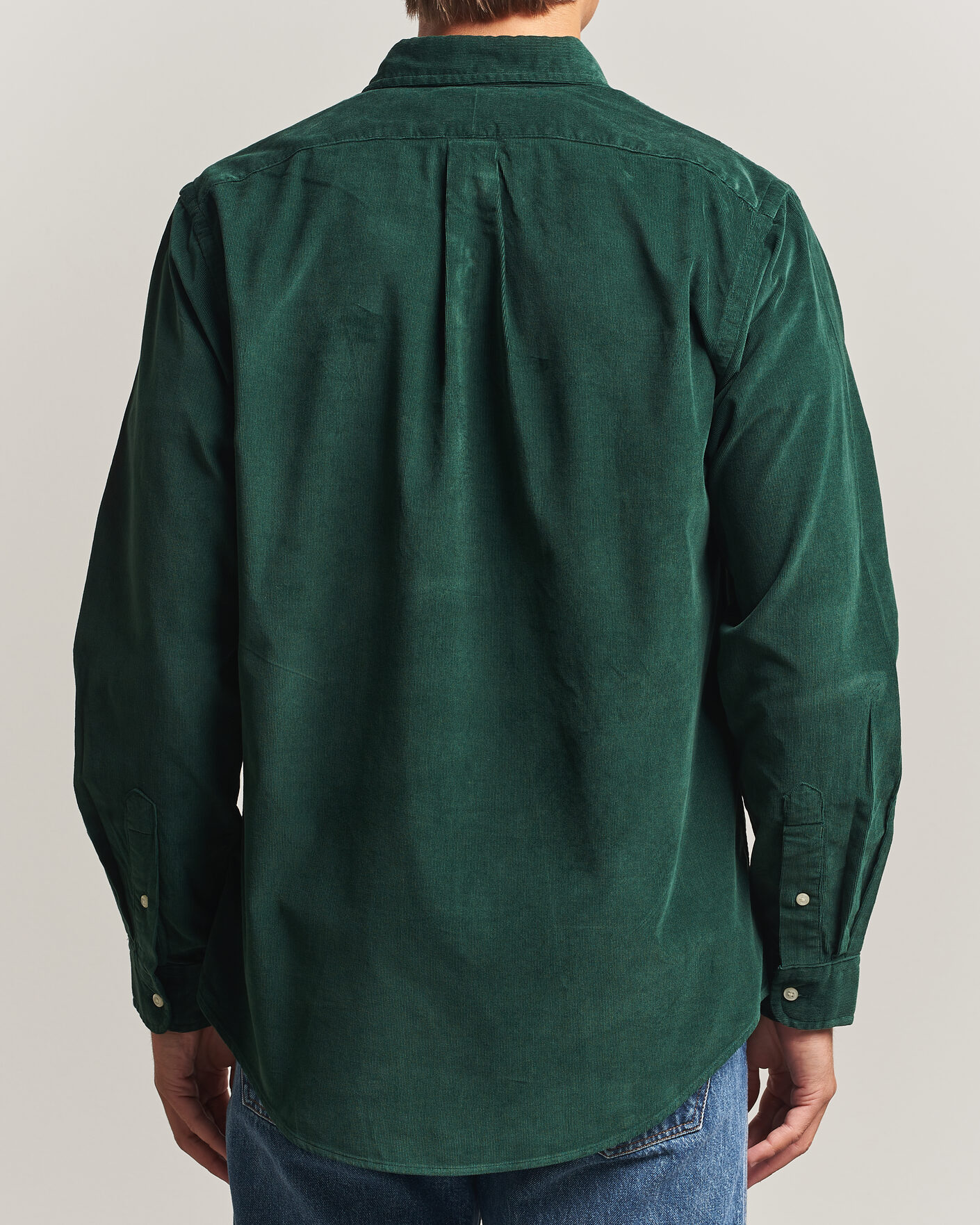 Hombres | Camisas | Polo Ralph Lauren | Custom Fit BD Corduroy Shirt Moss Agate