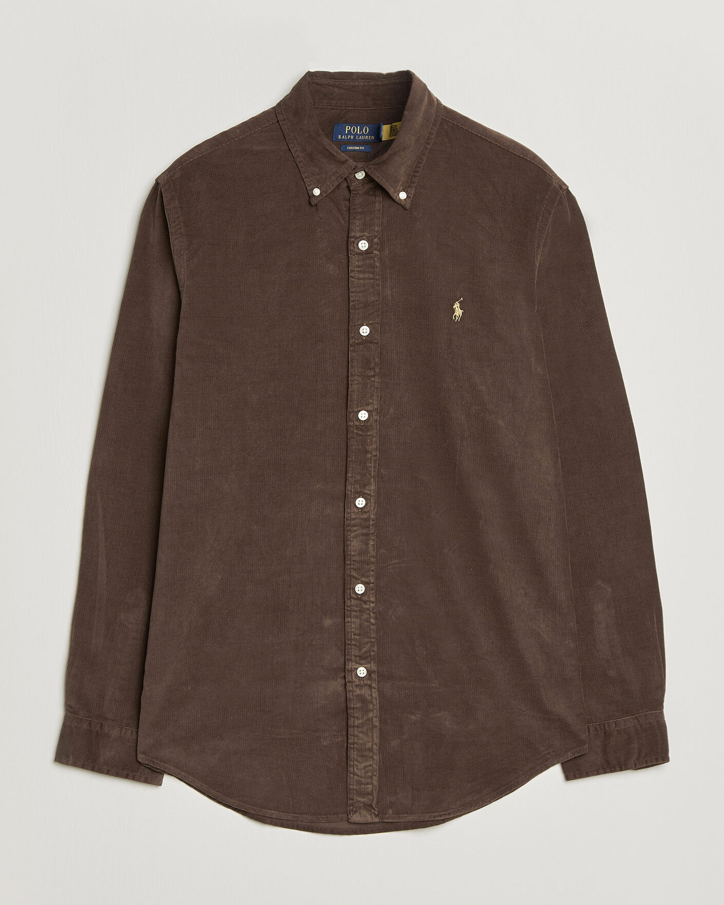 Hombres | Camisas | Polo Ralph Lauren | Custom Fit BD Corduroy Shirt Nutmeg Brown