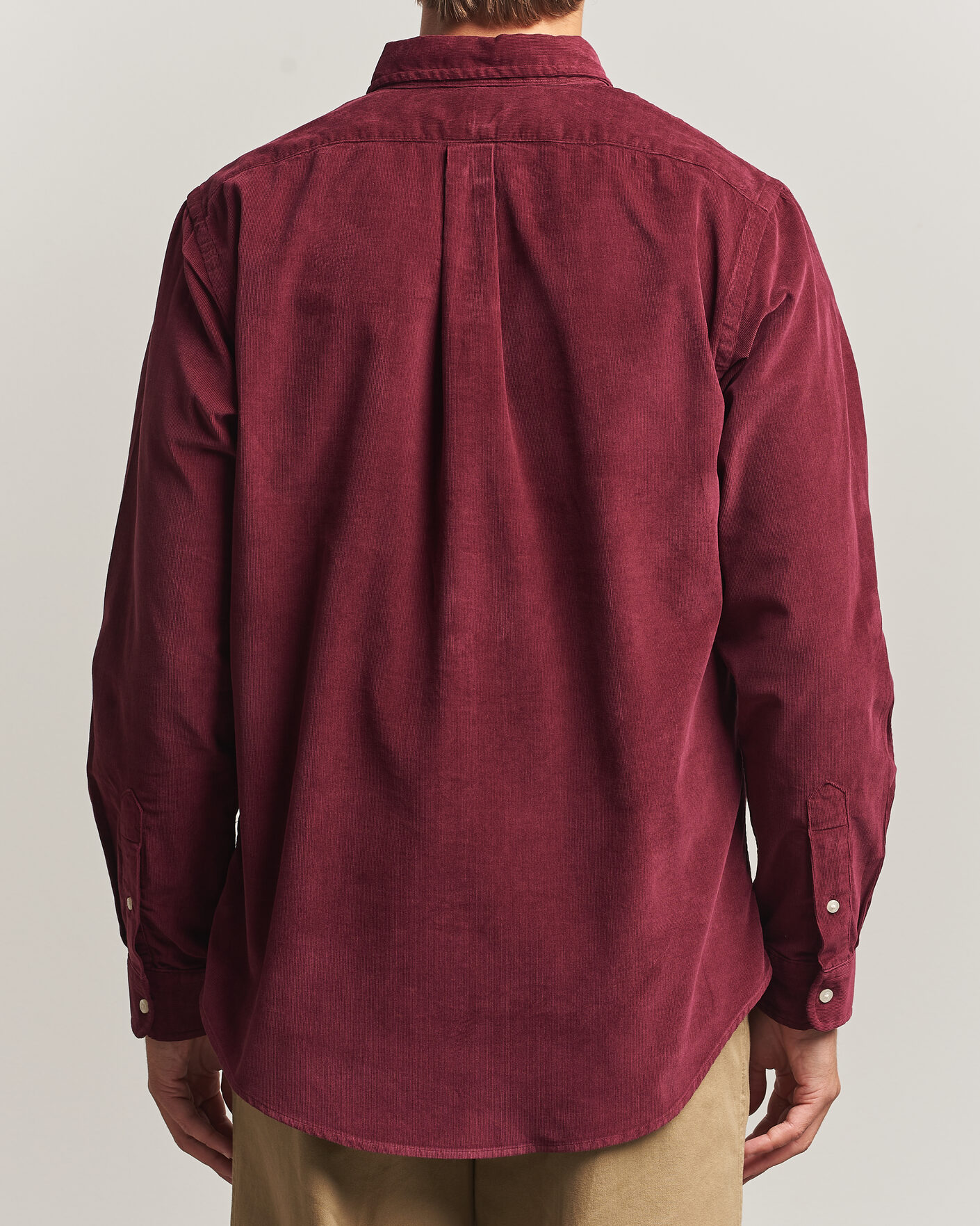 Hombres | Camisas | Polo Ralph Lauren | Custom Fit BD Corduroy Shirt Classic Wine