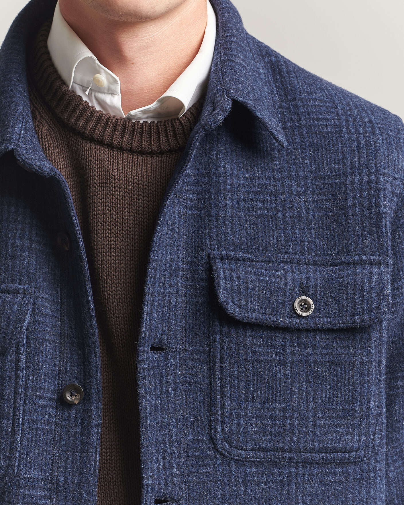 Hombres | Camisas | Polo Ralph Lauren | Hudson Brushed Shirt Navy