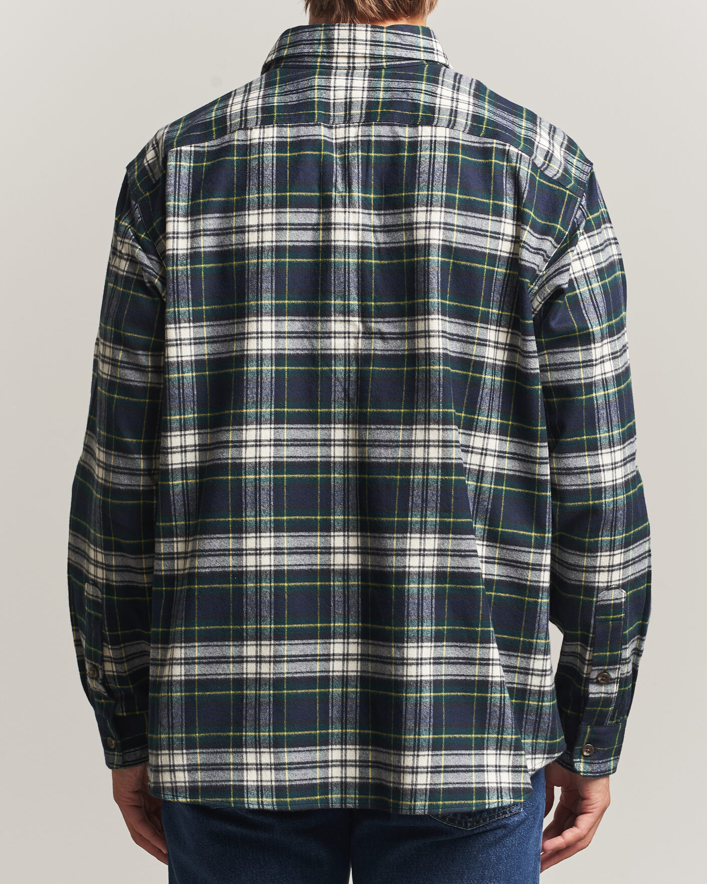Hombres | Camisas | Polo Ralph Lauren | Classic Fit Shaggy Flannel Shirt Navy Green