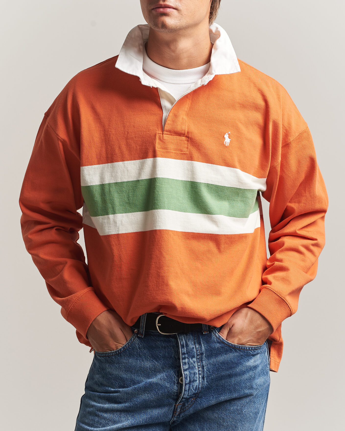 Hombres | Jerséis y prendas de punto | Polo Ralph Lauren | Knitted Jersey Rugby Shirt Solar Sky Multi