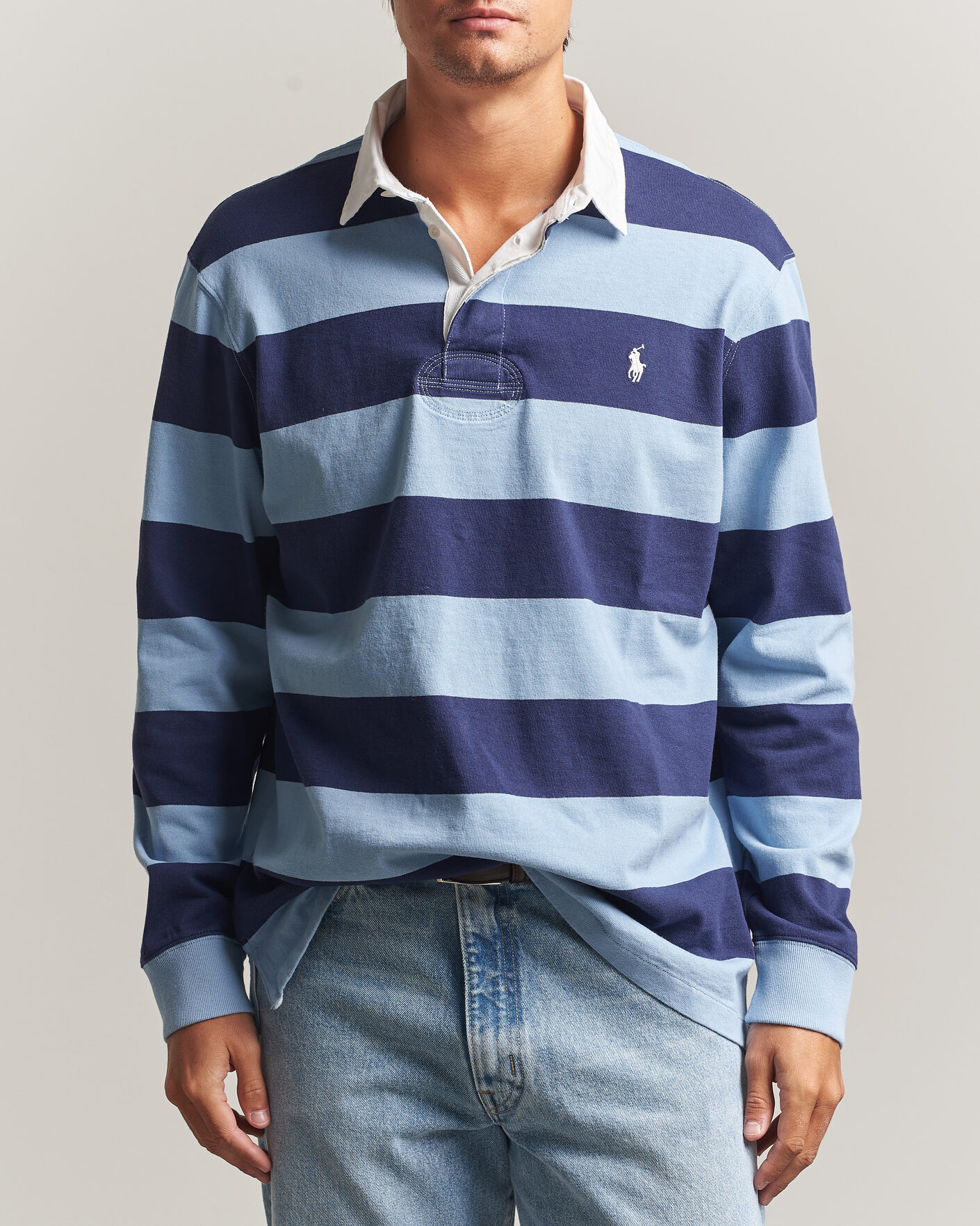 Hombres | Jerséis y prendas de punto | Polo Ralph Lauren | Striped Jersey Rugger Blue/Navy