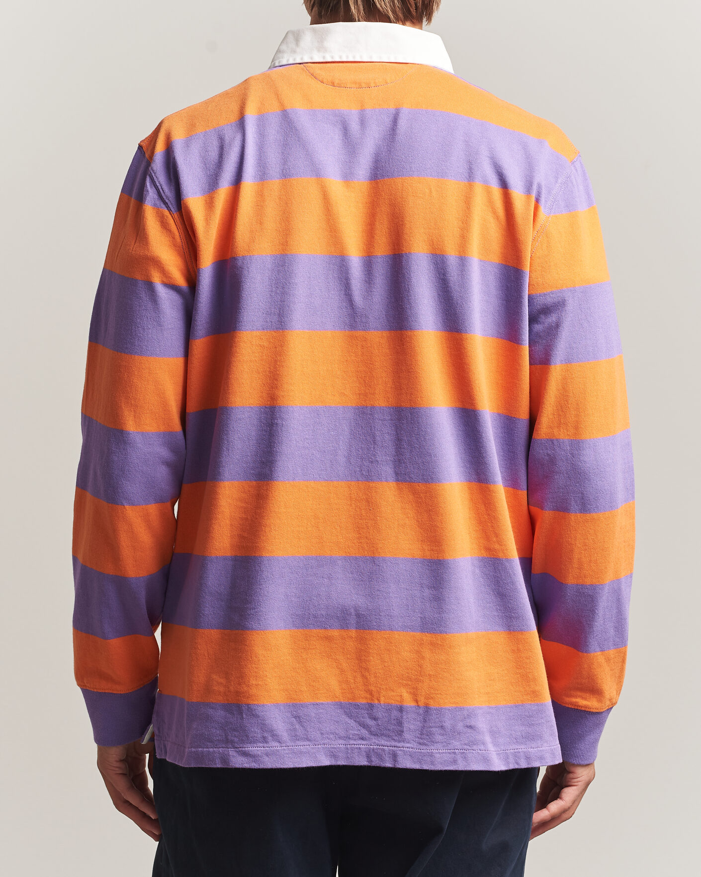 Hombres | Jerséis y prendas de punto | Polo Ralph Lauren | Striped Jersey Rugger Purple/Orange