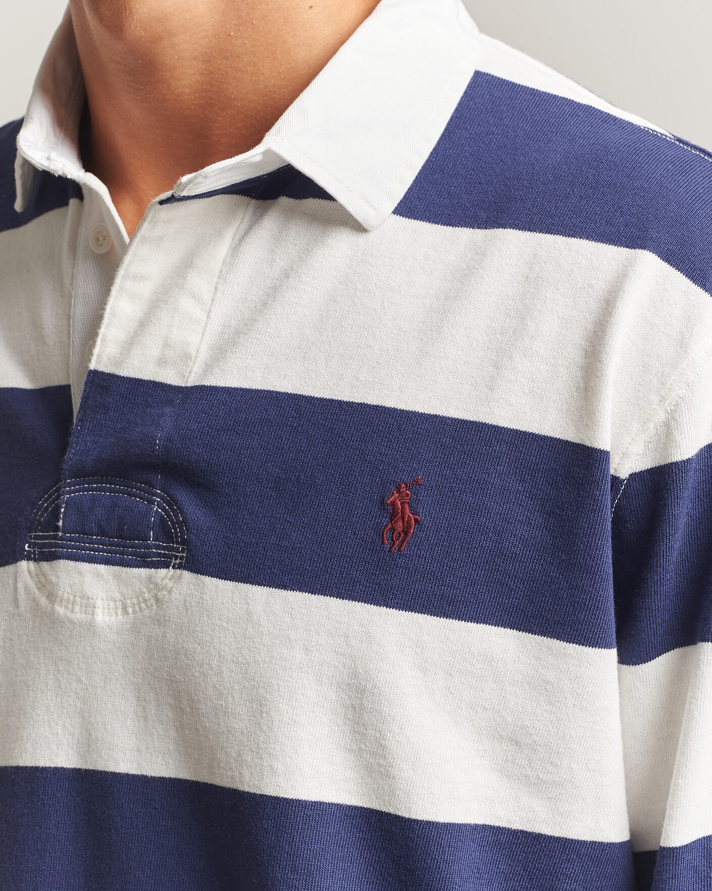 Hombres | Jerséis y prendas de punto | Polo Ralph Lauren | Striped Jersey Rugger Cream/Navy
