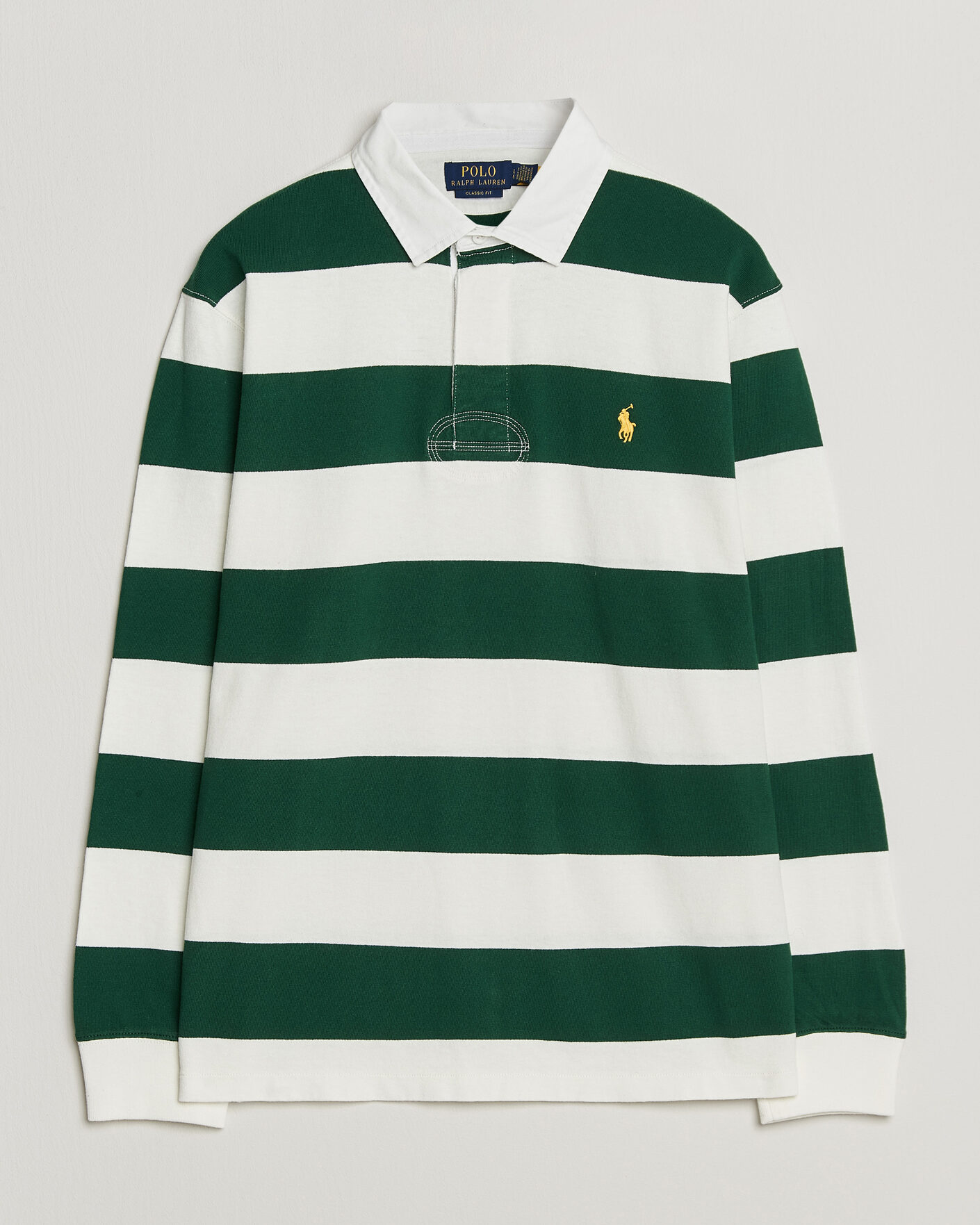 Hombres | Jerséis y prendas de punto | Polo Ralph Lauren | Striped Jersey Rugger Cream/Forest