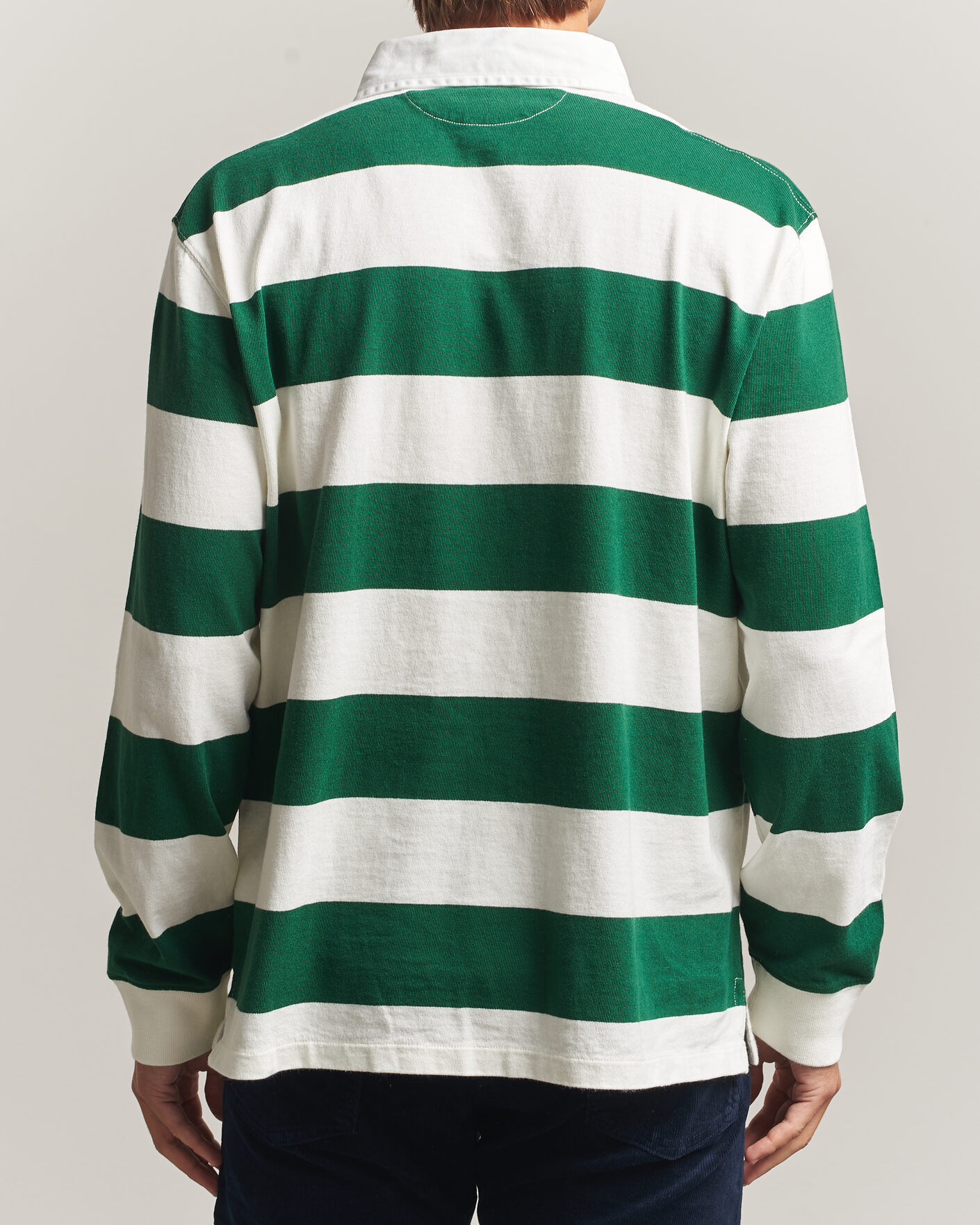 Hombres | Jerséis y prendas de punto | Polo Ralph Lauren | Striped Jersey Rugger Cream/Forest