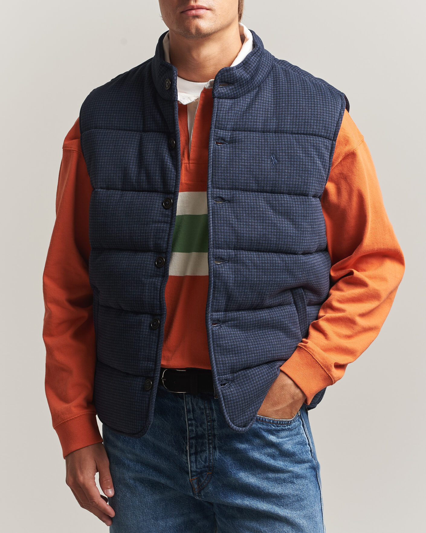Hombres | Jerséis y prendas de punto | Polo Ralph Lauren | Double Knitted Jaquard Vest Navy