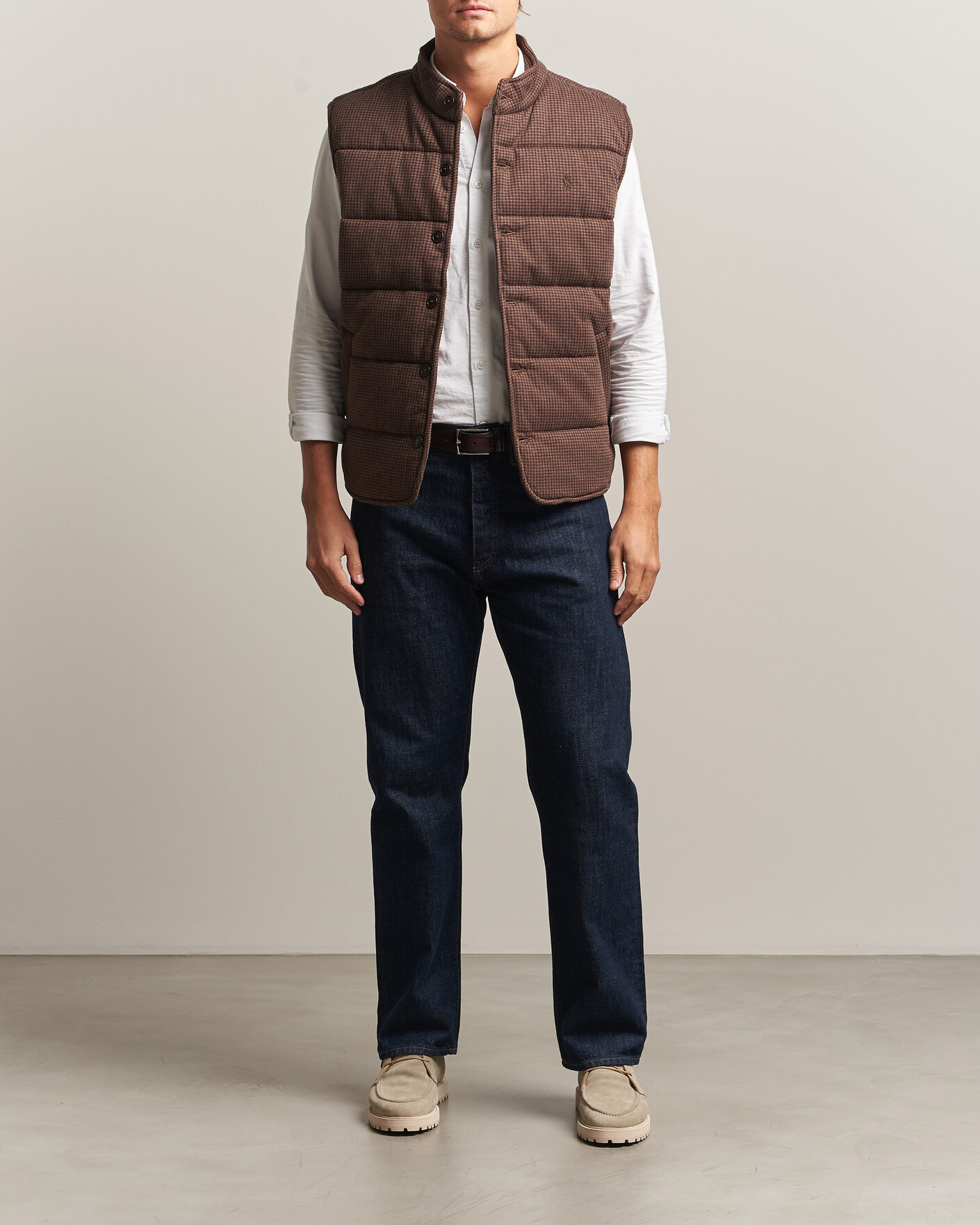 Hombres | Jerséis y prendas de punto | Polo Ralph Lauren | Double Knitted Jaquard Vest Nutmeg Brown
