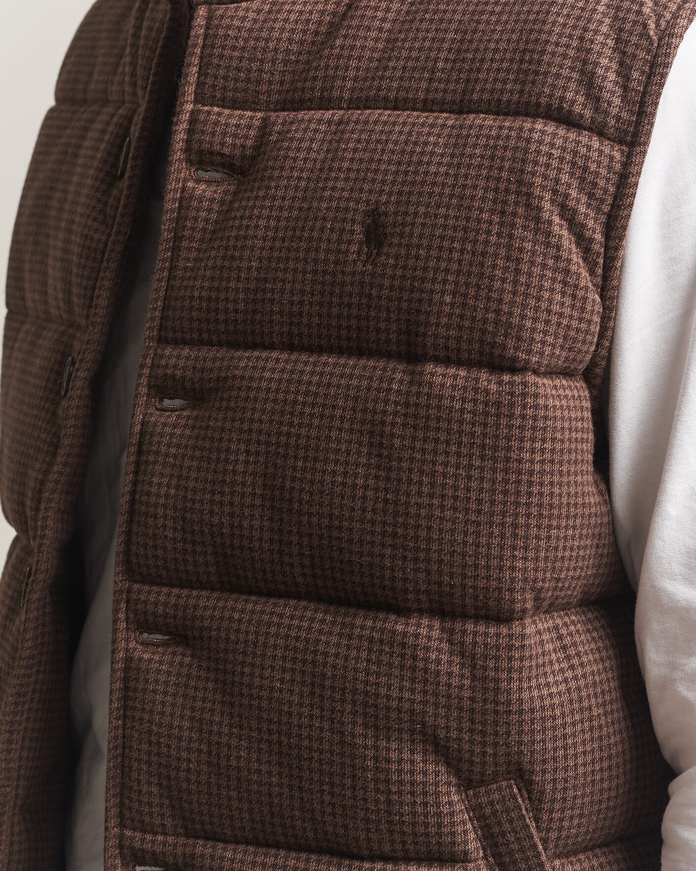 Hombres | Jerséis y prendas de punto | Polo Ralph Lauren | Double Knitted Jaquard Vest Nutmeg Brown