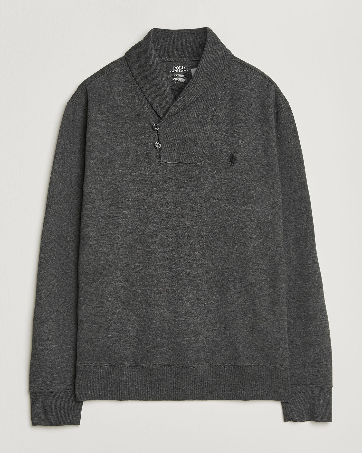 Hombres | Jerséis y prendas de punto | Polo Ralph Lauren | Double Knitted Shawl Collar Sweater Windsor Heather