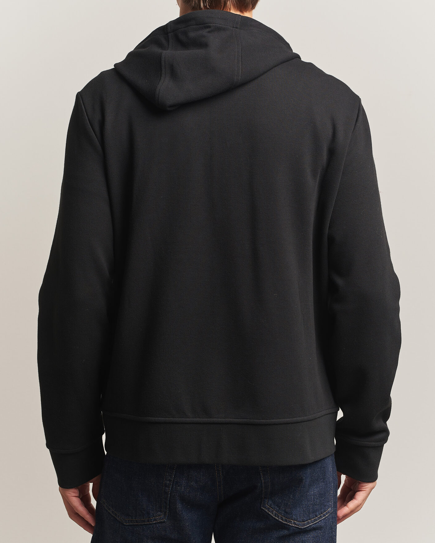 Hombres | Jerséis y prendas de punto | Polo Ralph Lauren | Double Knitted Jaquard Full Zip Hoodie Polo Black