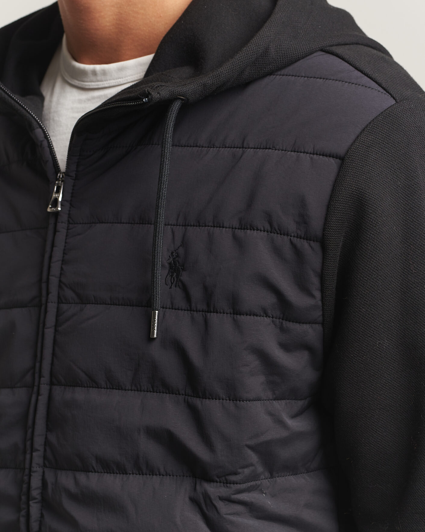Hombres | Jerséis y prendas de punto | Polo Ralph Lauren | Double Knitted Jaquard Full Zip Hoodie Polo Black