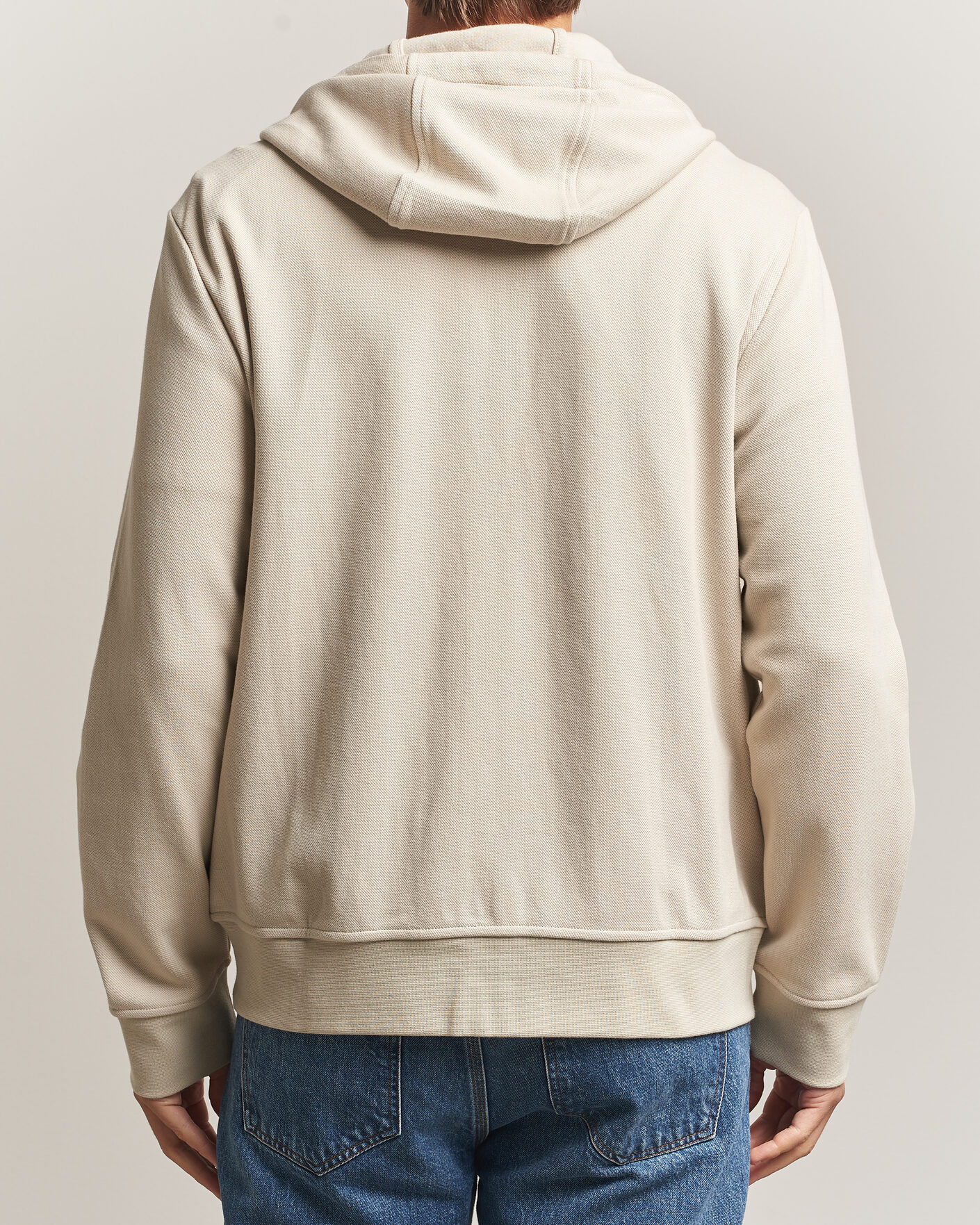 Hombres | Jerséis y prendas de punto | Polo Ralph Lauren | Double Knitted Jaquard Full Zip Hoodie Stoneware Grey