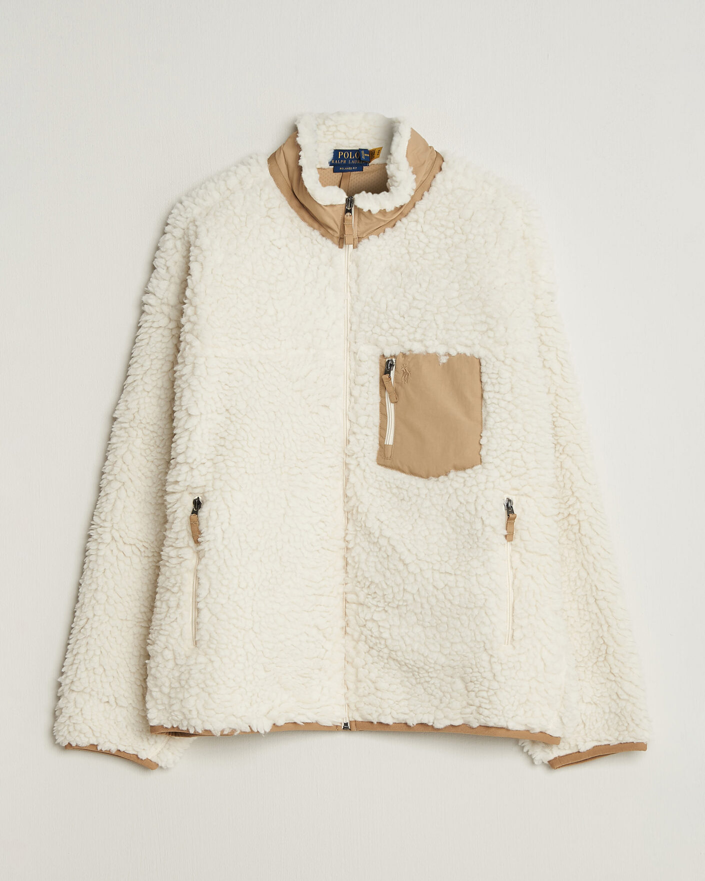 Hombres | Jerséis y prendas de punto | Polo Ralph Lauren | Shaggy Hi Pile Full Zip Clubhouse Cream