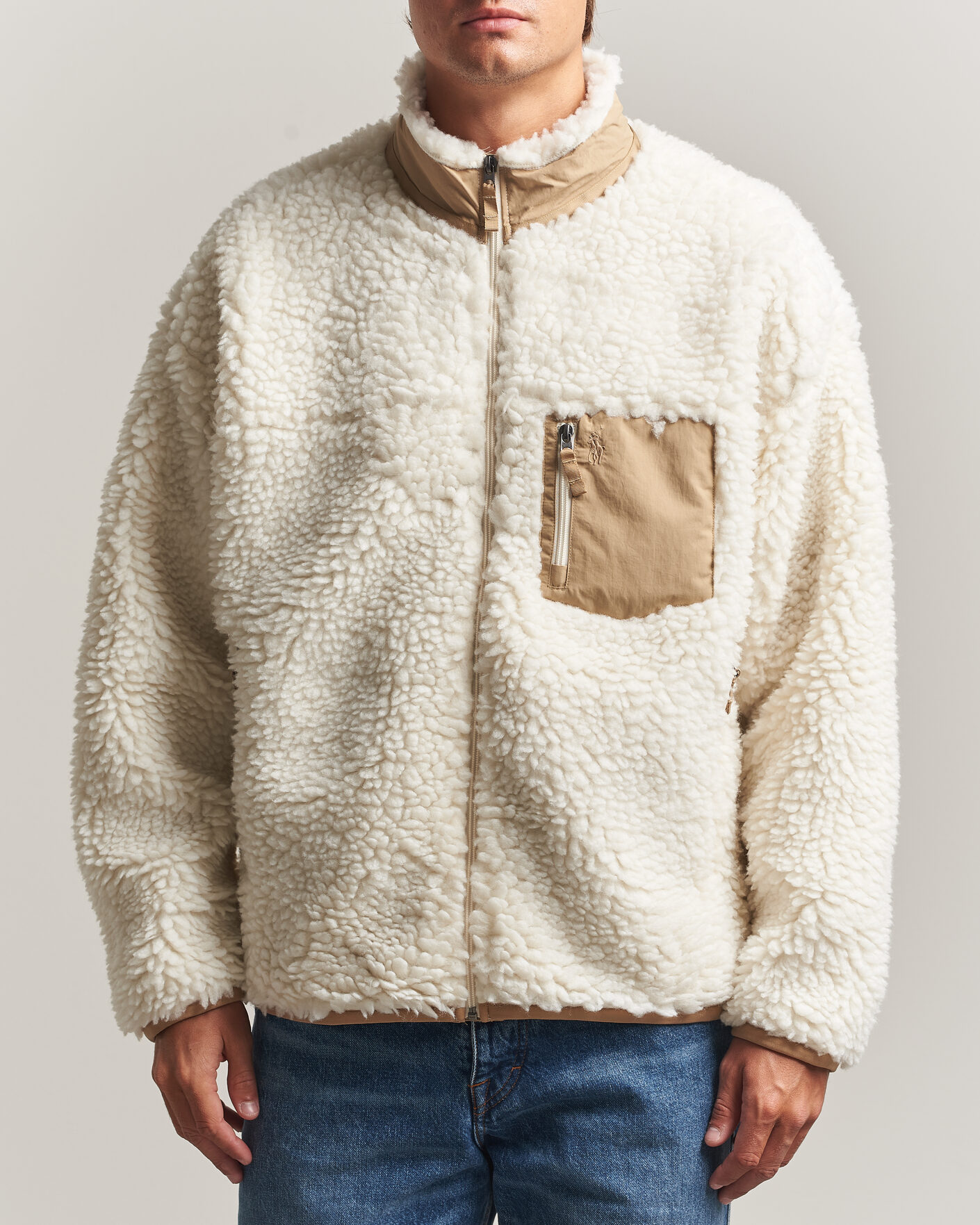 Hombres | Jerséis y prendas de punto | Polo Ralph Lauren | Shaggy Hi Pile Full Zip Clubhouse Cream