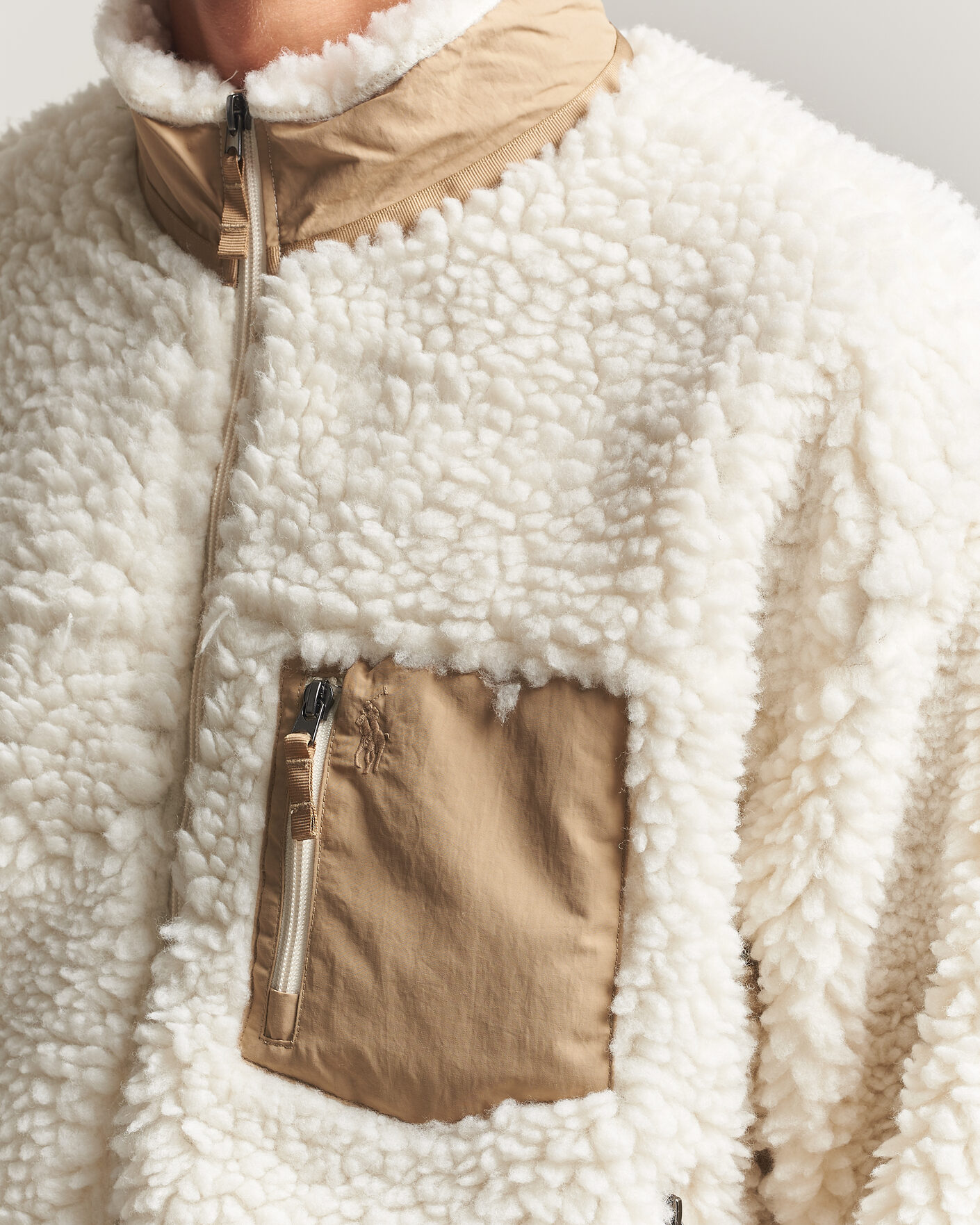 Hombres | Jerséis y prendas de punto | Polo Ralph Lauren | Shaggy Hi Pile Full Zip Clubhouse Cream