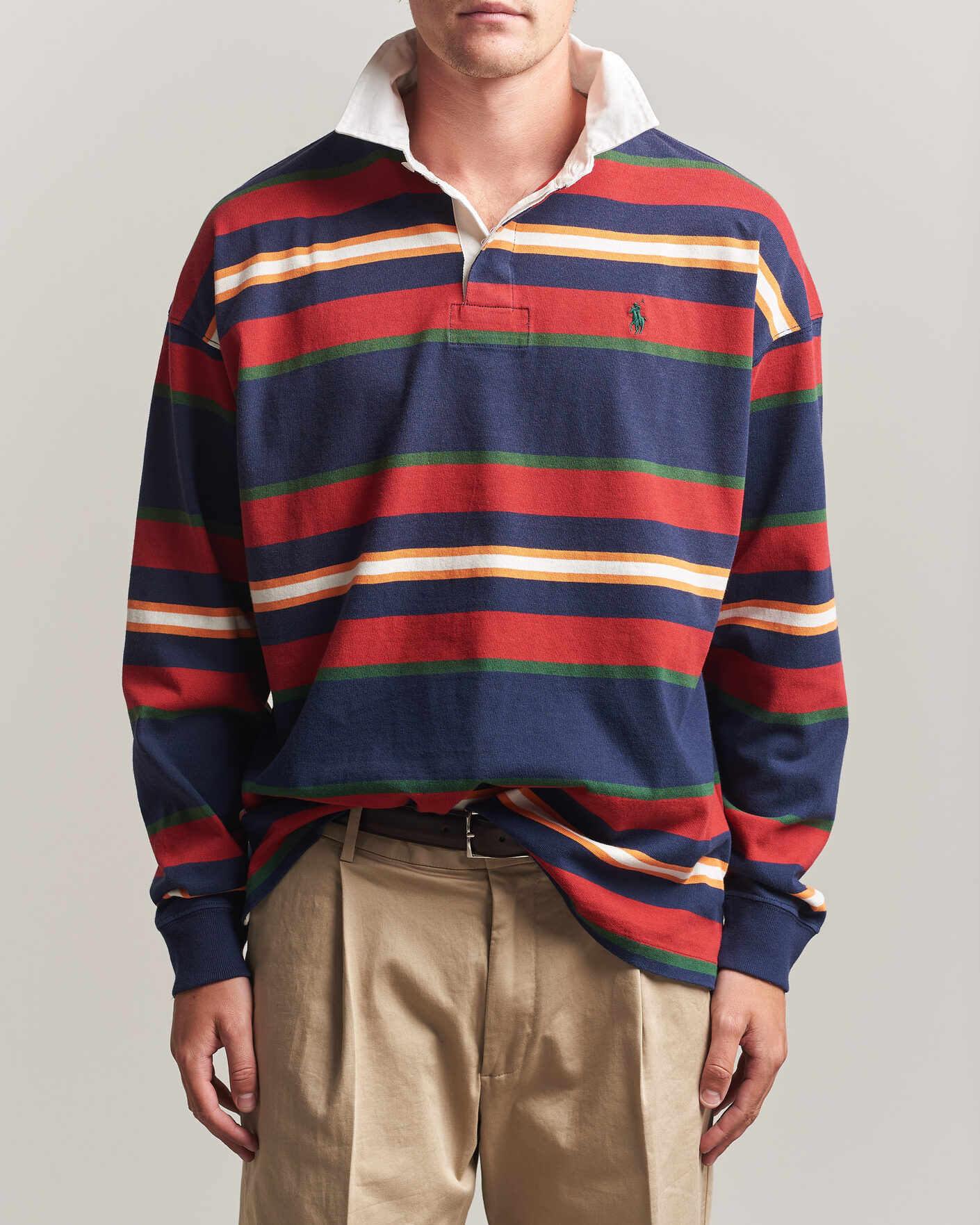 Hombres | Jerséis y prendas de punto | Polo Ralph Lauren | Knitted Rugby Pullover Newport Navy Multi