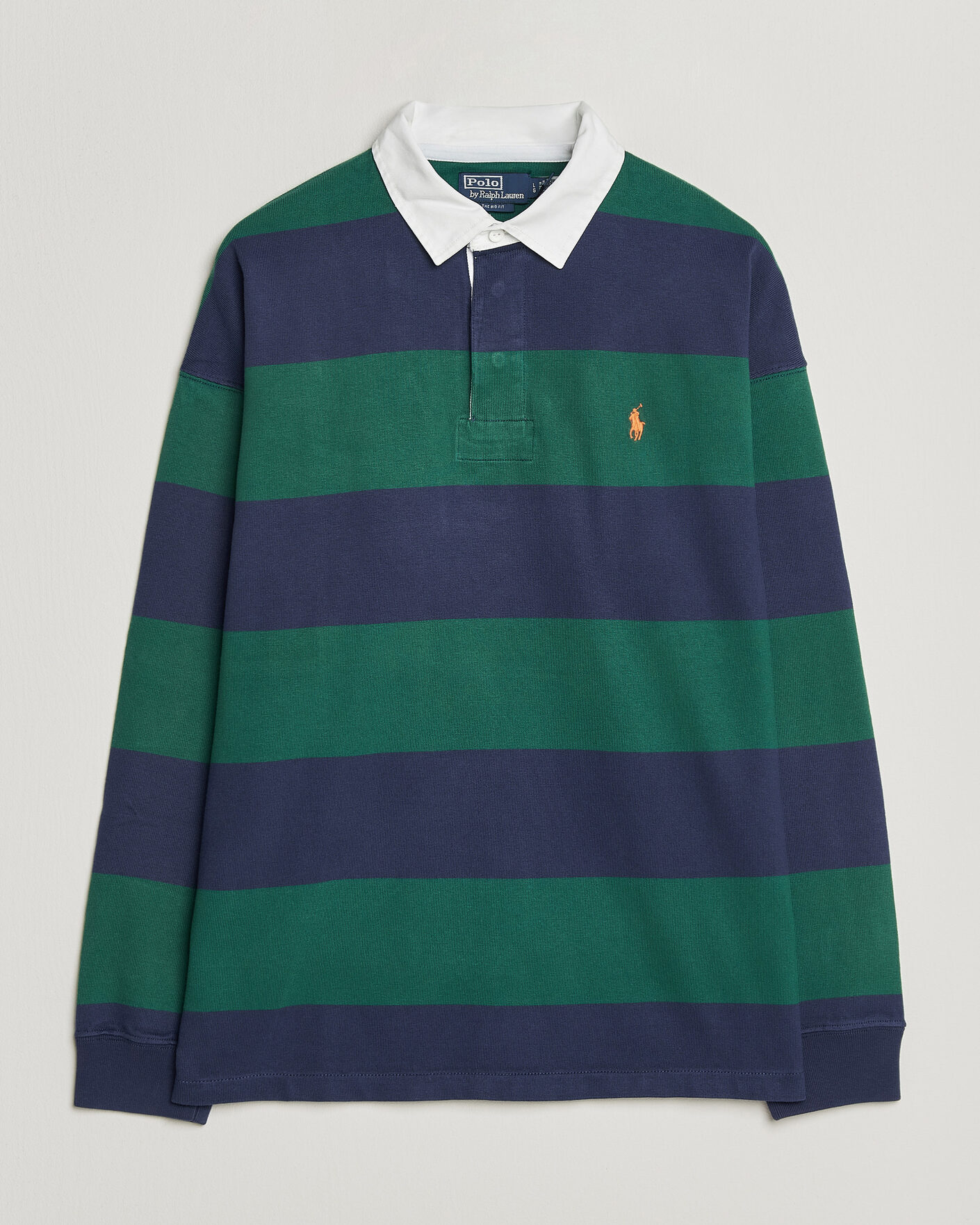 Hombres | Jerséis y prendas de punto | Polo Ralph Lauren | Jersey Knitted Rugby Pullover Green/Cobolt
