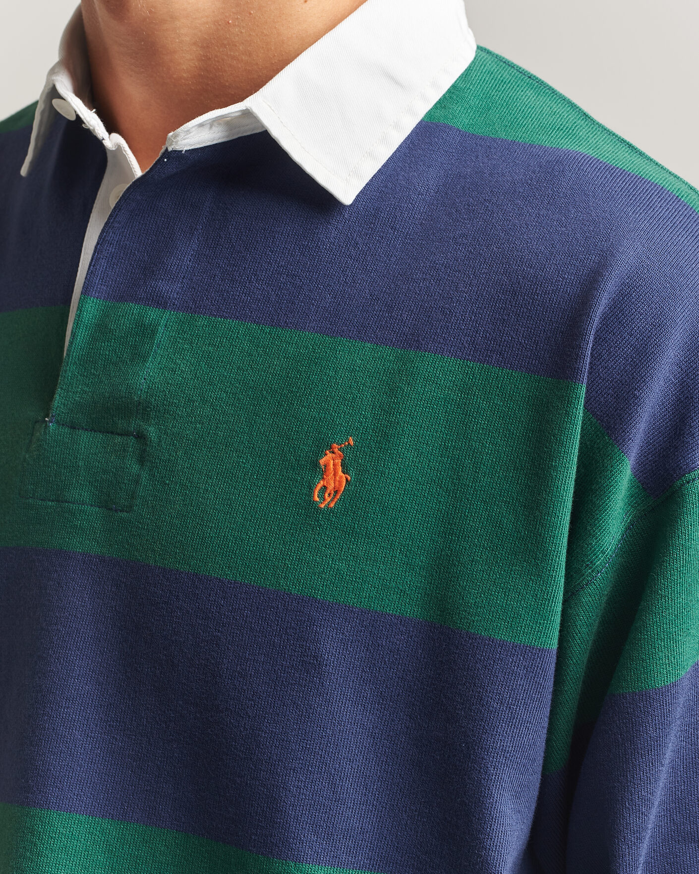 Hombres | Jerséis y prendas de punto | Polo Ralph Lauren | Jersey Knitted Rugby Pullover Green/Cobolt