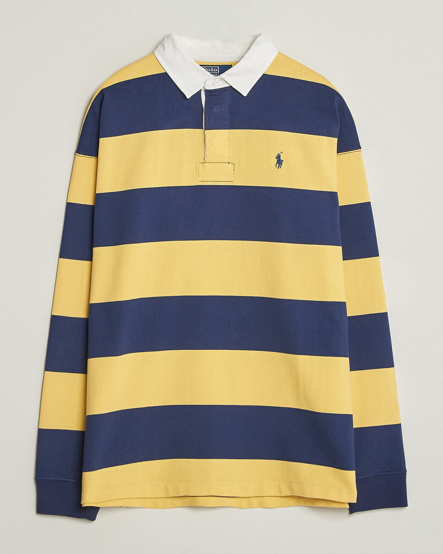 Hombres | Jerséis y prendas de punto | Polo Ralph Lauren | Jersey Knitted Rugby Pullover Yellow/Cobolt