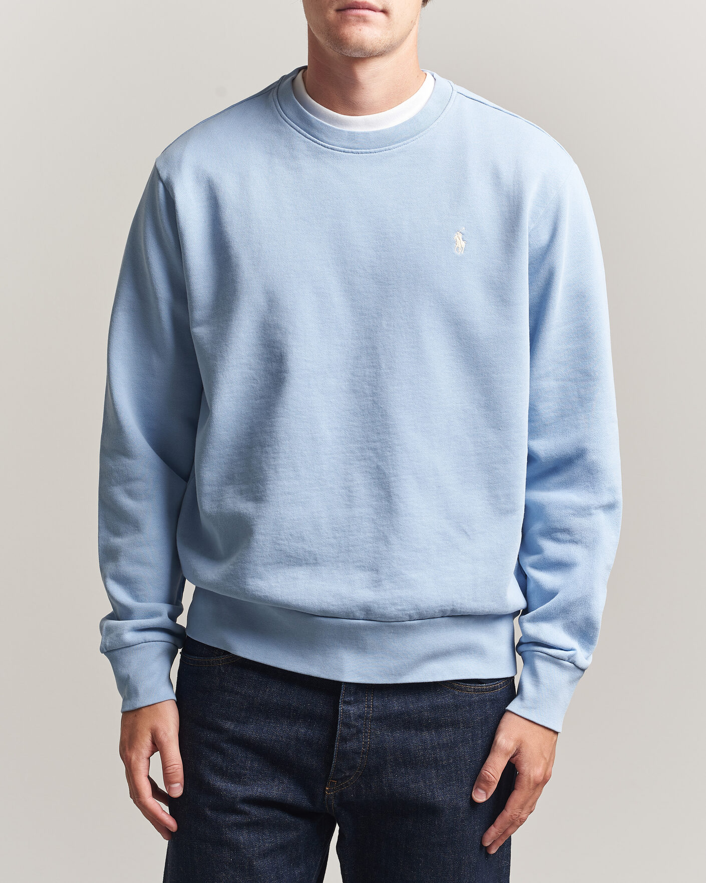 Hombres | Jerséis y prendas de punto | Polo Ralph Lauren | Loopback Terry Sweatshirt Chambray Blue