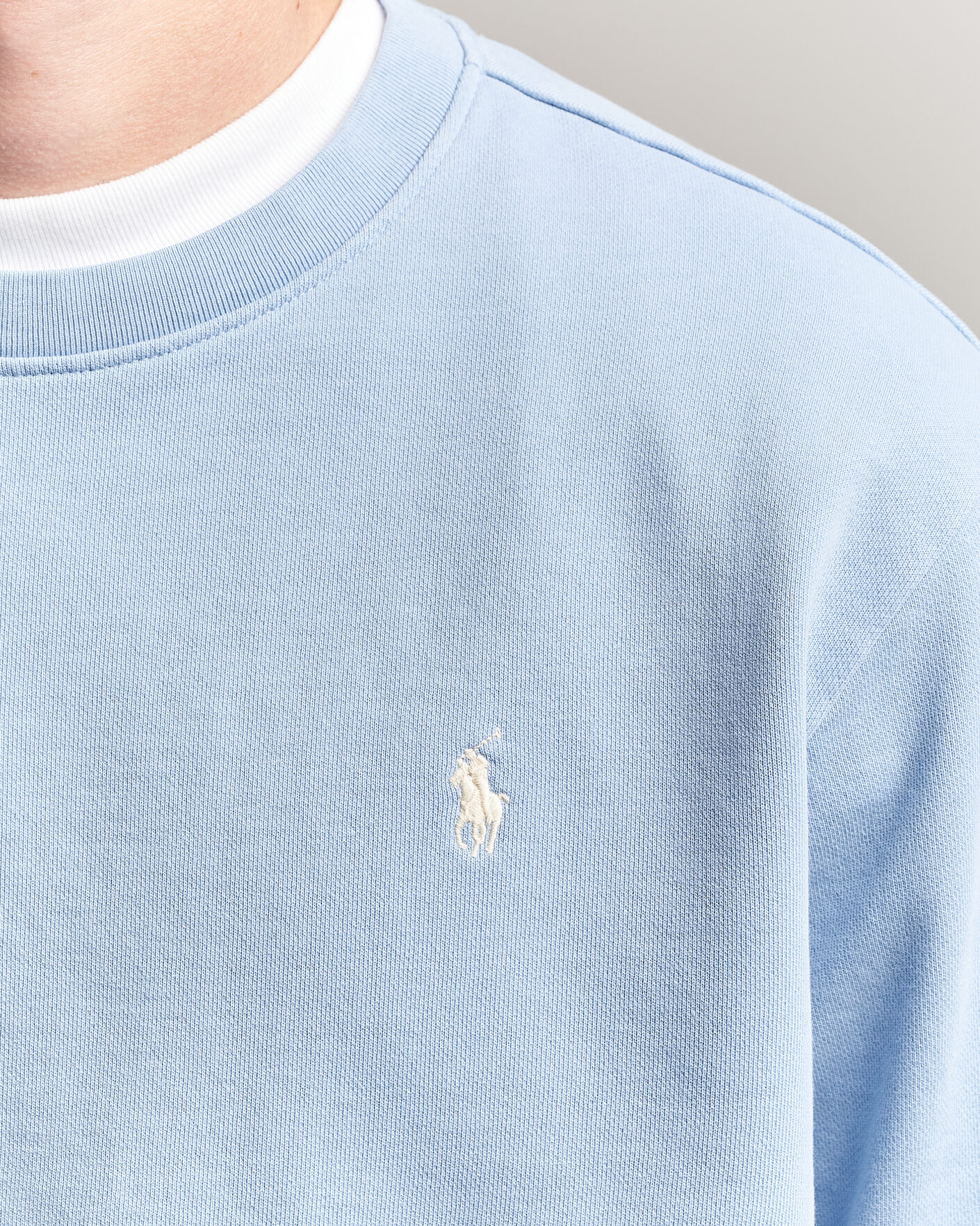Hombres | Jerséis y prendas de punto | Polo Ralph Lauren | Loopback Terry Sweatshirt Chambray Blue