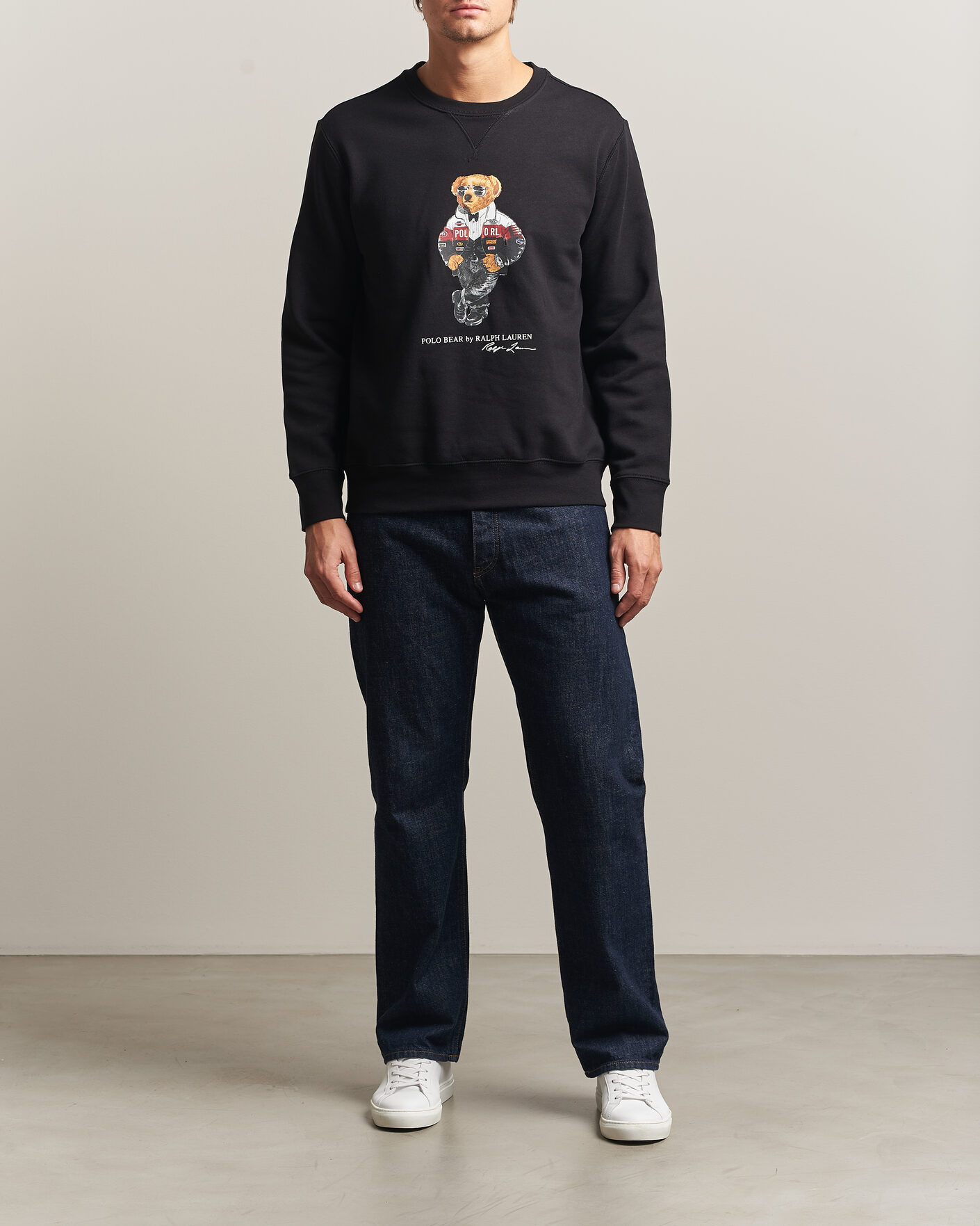 Hombres | Jerséis y prendas de punto | Polo Ralph Lauren | Fleece Bear Sweatshirt Polo Black