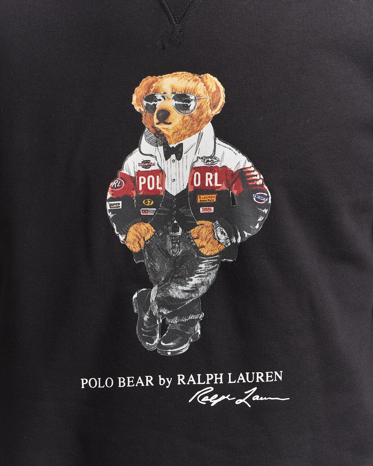 Hombres | Jerséis y prendas de punto | Polo Ralph Lauren | Fleece Bear Sweatshirt Polo Black