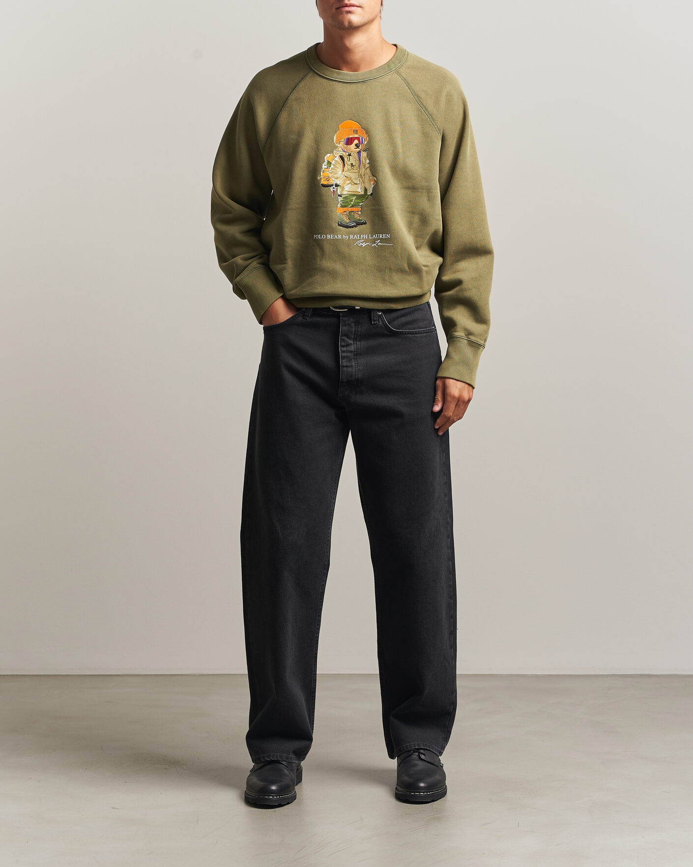 Hombres | Jerséis y prendas de punto | Polo Ralph Lauren | Fleece Bear Sweatshirt Cruise Olive