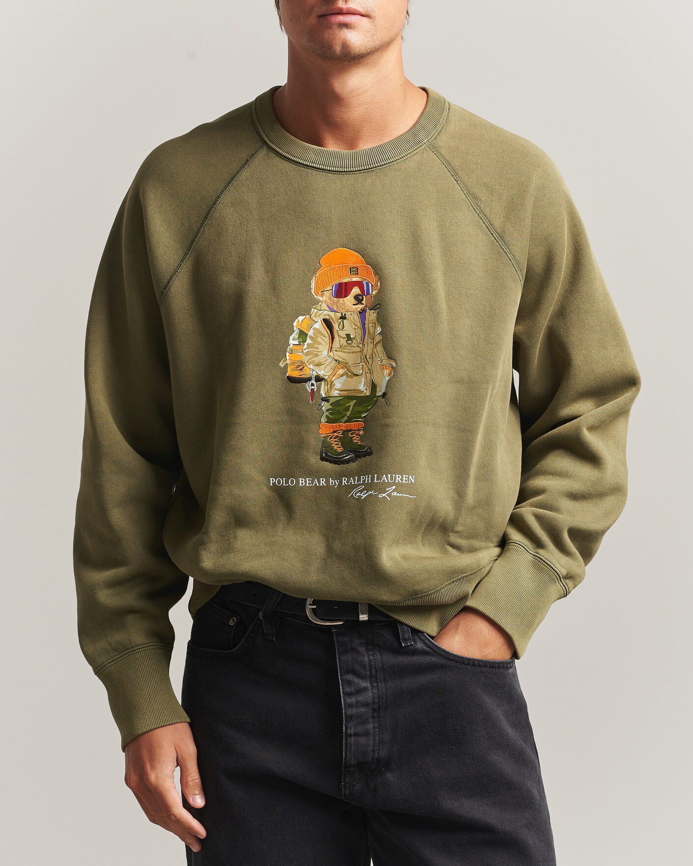 Hombres | Jerséis y prendas de punto | Polo Ralph Lauren | Fleece Bear Sweatshirt Cruise Olive
