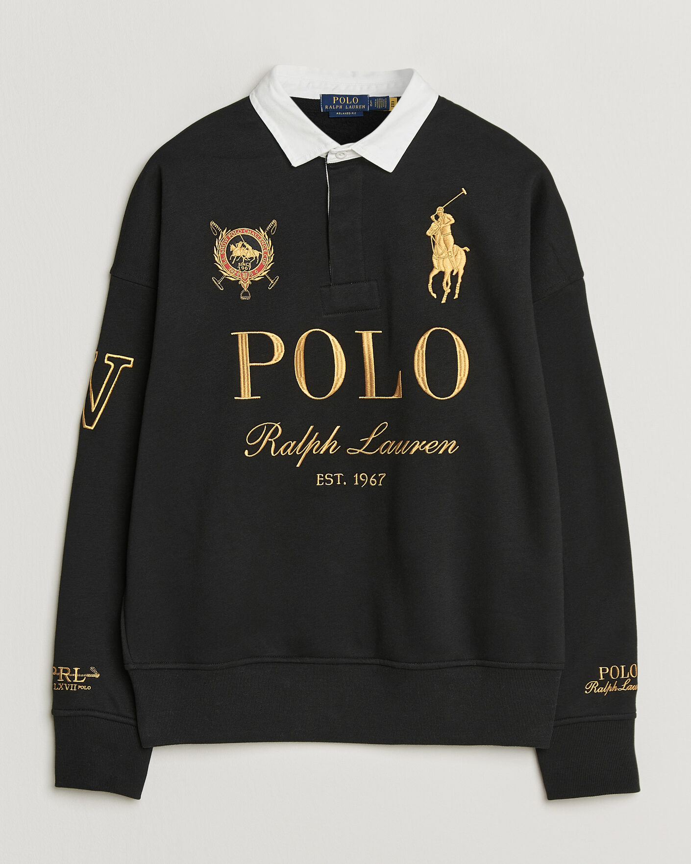 Hombres | Jerséis y prendas de punto | Polo Ralph Lauren | Magic Fleece Printed Sweatshirt Polo Black