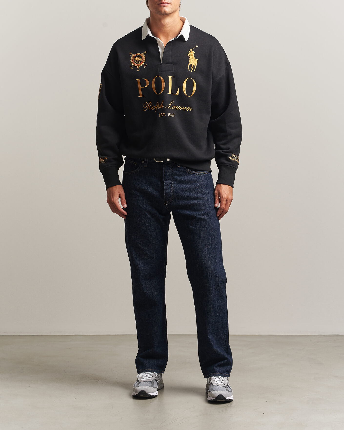 Hombres | Jerséis y prendas de punto | Polo Ralph Lauren | Magic Fleece Printed Sweatshirt Polo Black