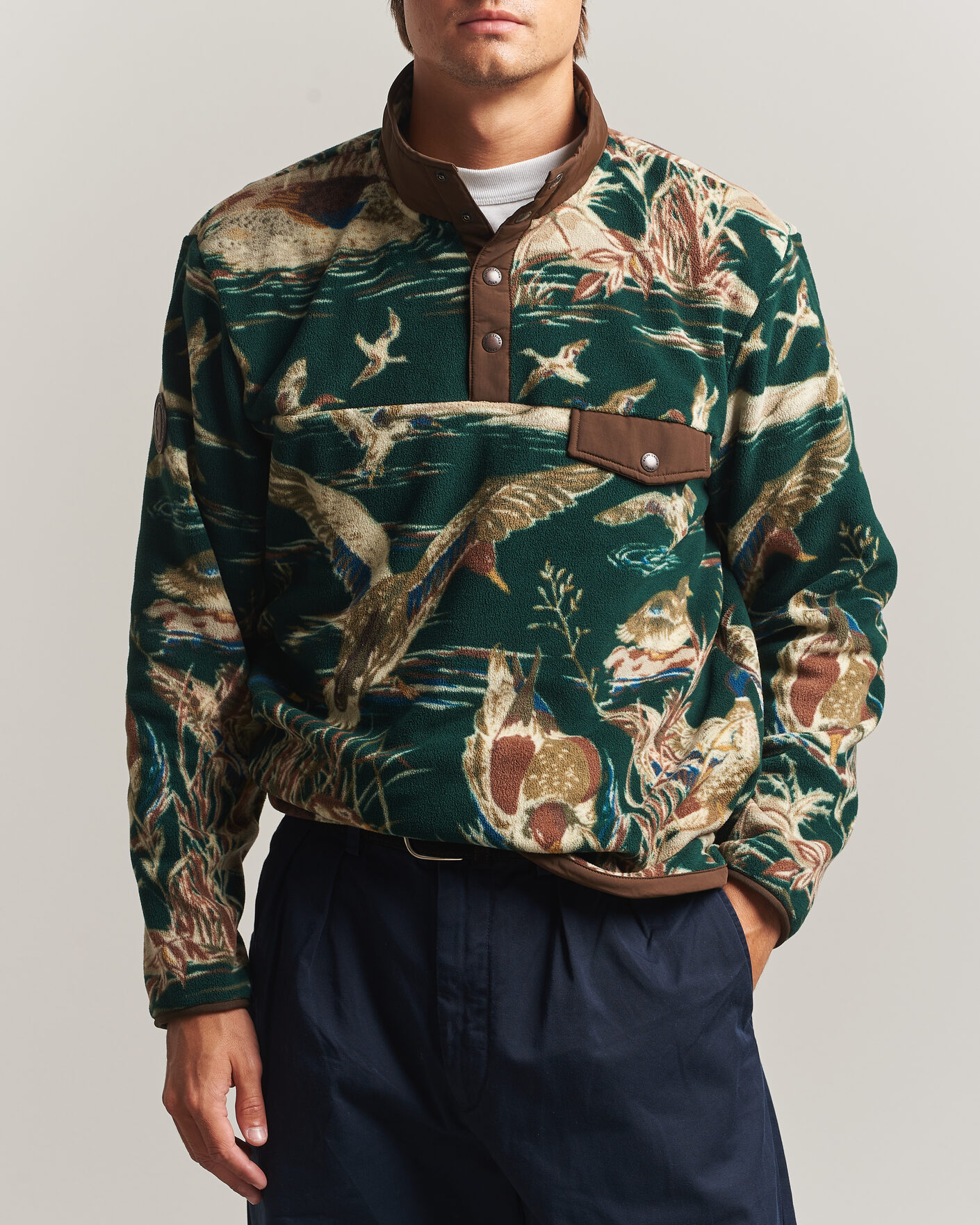 Hombres | Jerséis y prendas de punto | Polo Ralph Lauren | Printed Vintage Fleece Pullover Duck Pond Scenic