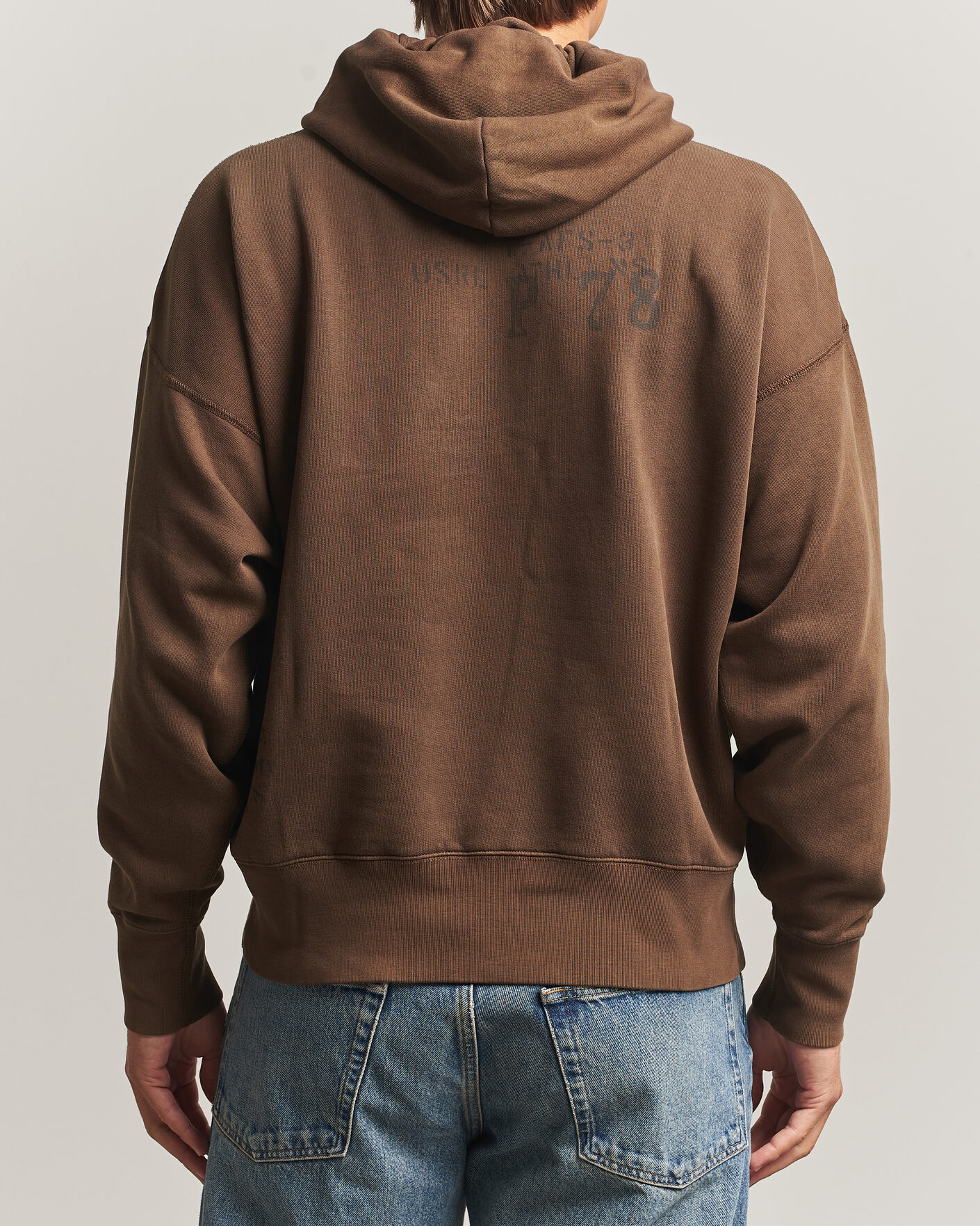 Hombres | Jerséis y prendas de punto | Polo Ralph Lauren | Fleece Printed Hoodie Court Brown