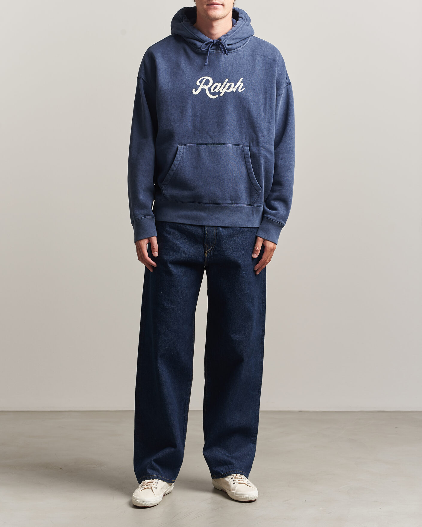 Hombres | Jerséis y prendas de punto | Polo Ralph Lauren | Vintage Fleece Logo Hoodie Dark Cobalt