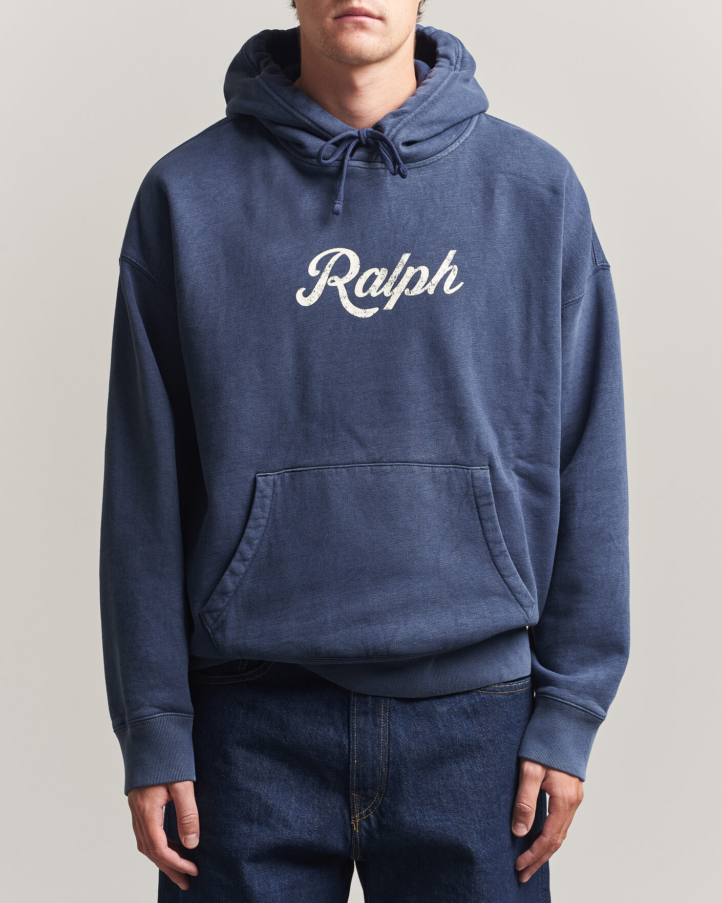 Hombres | Jerséis y prendas de punto | Polo Ralph Lauren | Vintage Fleece Logo Hoodie Dark Cobalt