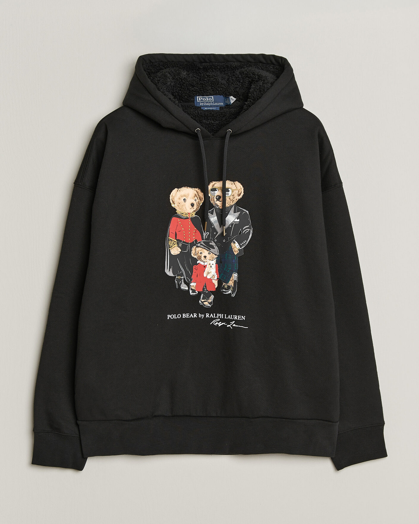 Hombres | Jerséis y prendas de punto | Polo Ralph Lauren | Magic Fleece Bear Hoodie Polo Black