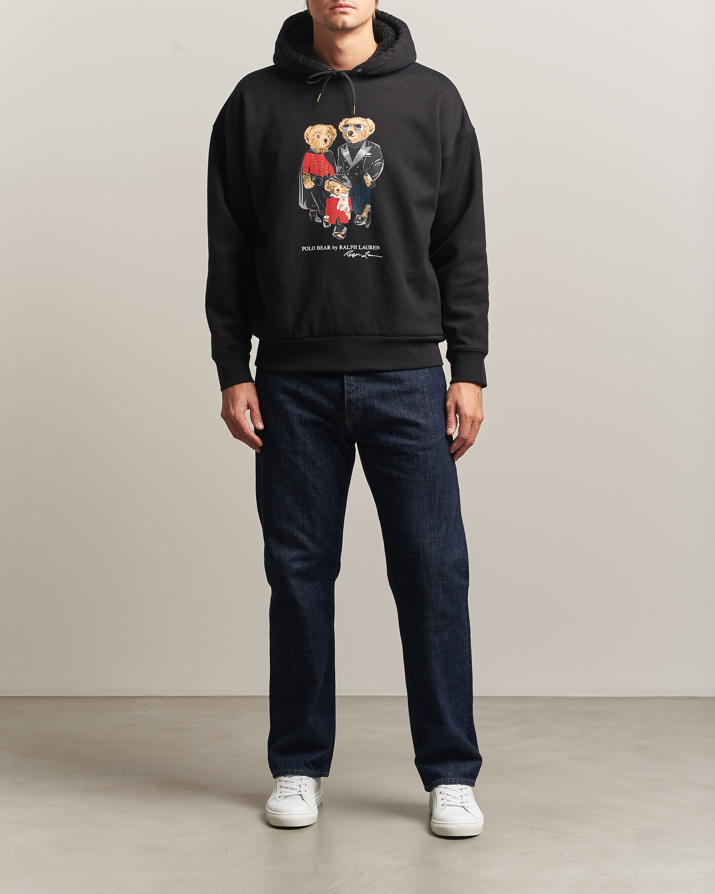 Hombres | Jerséis y prendas de punto | Polo Ralph Lauren | Magic Fleece Bear Hoodie Polo Black