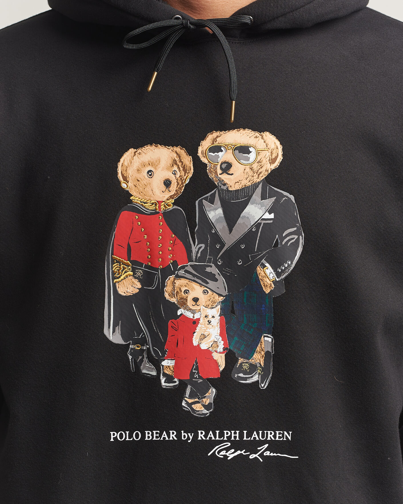 Hombres | Jerséis y prendas de punto | Polo Ralph Lauren | Magic Fleece Bear Hoodie Polo Black